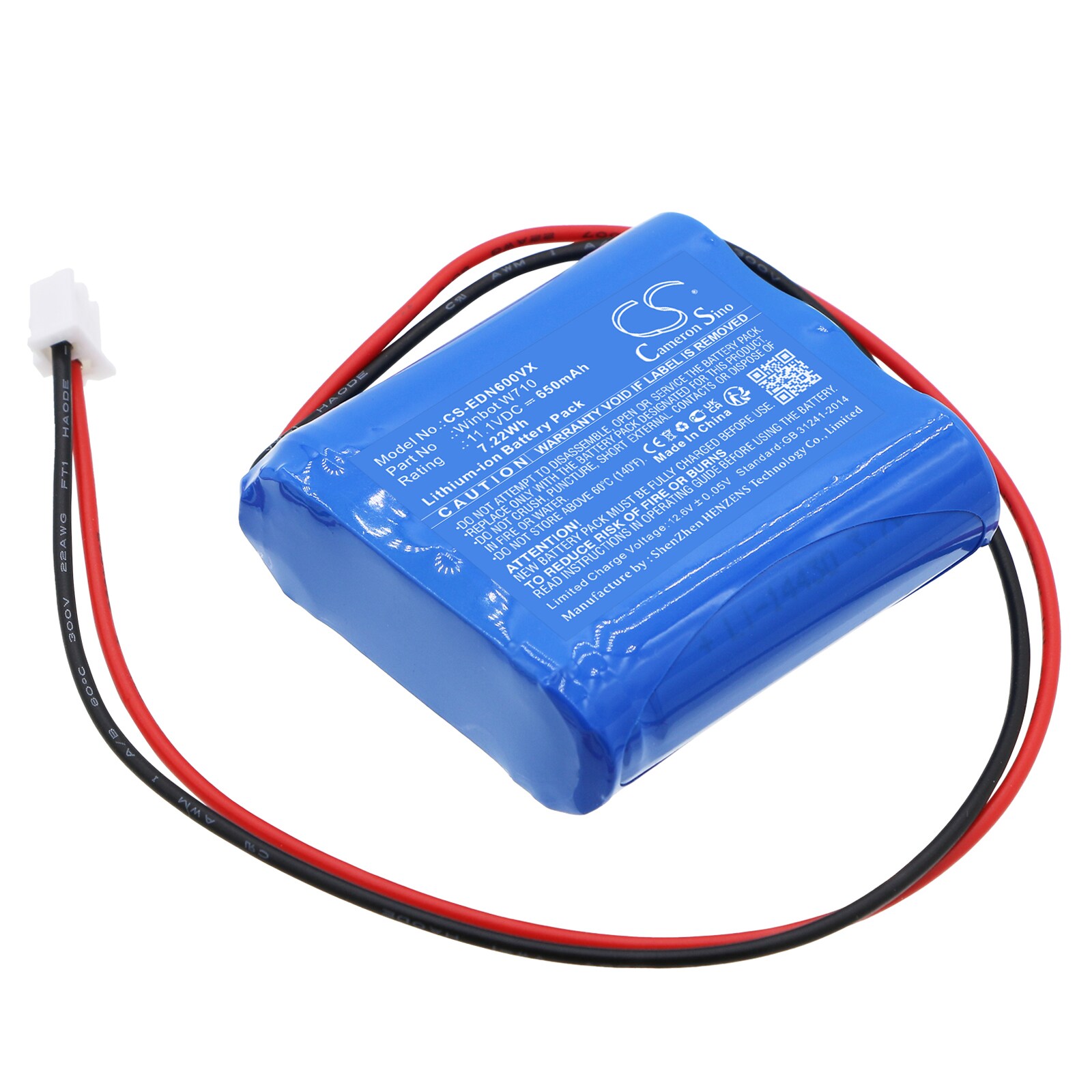 Batteri for støvsuger til Ecovacs Winbot W710, Winbot WRN70, Winbot W730 osv.