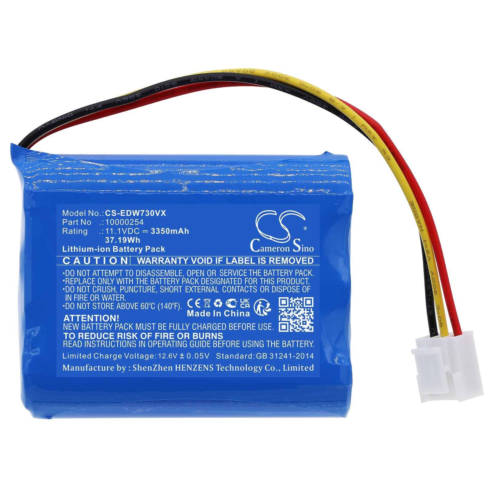 Batteri for støvsuger til Ecovacs Winbot W733, TBW60, Winbot 733 osv.