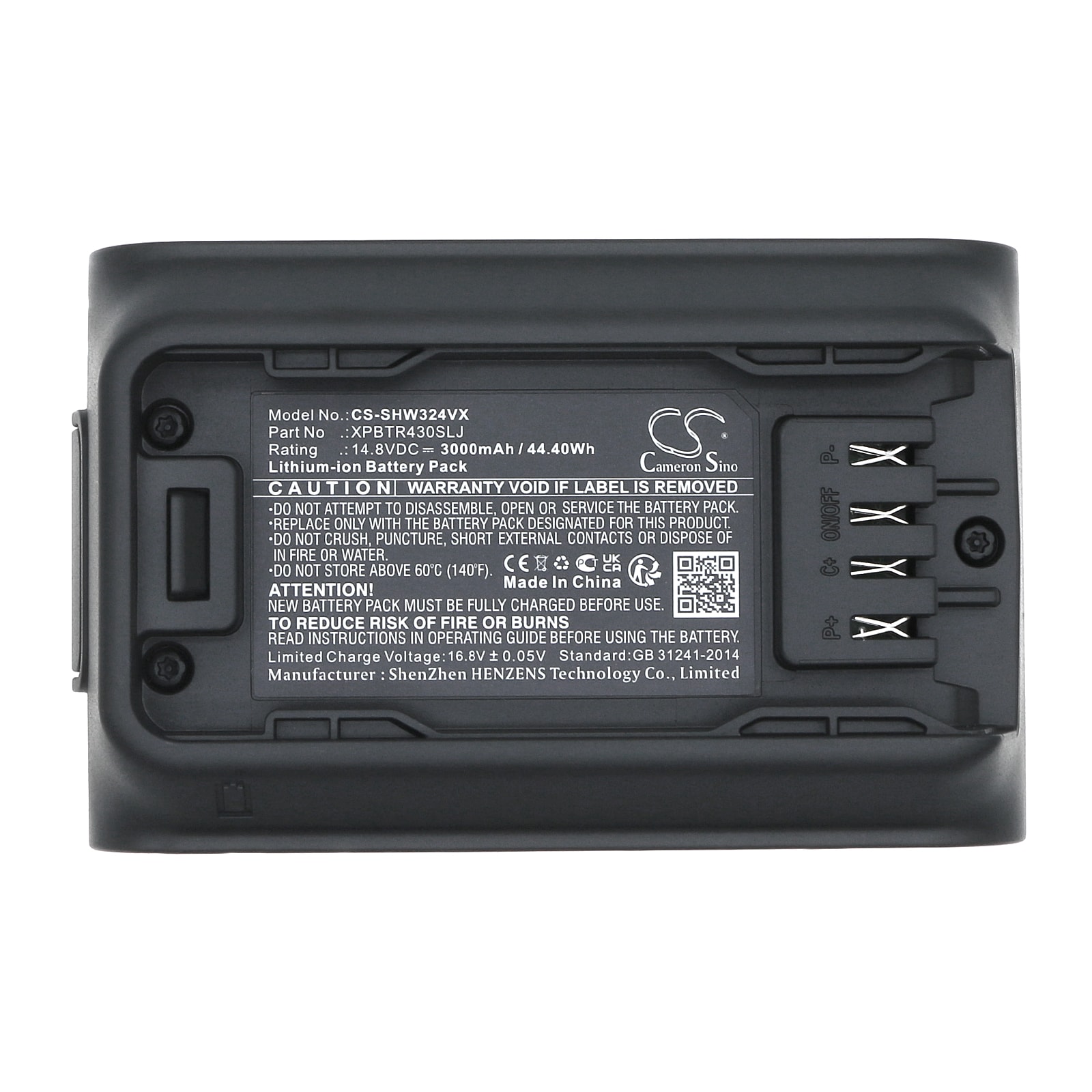 Batteri til støvsuger for Shark CleanSense iQ+, IW3241JSL