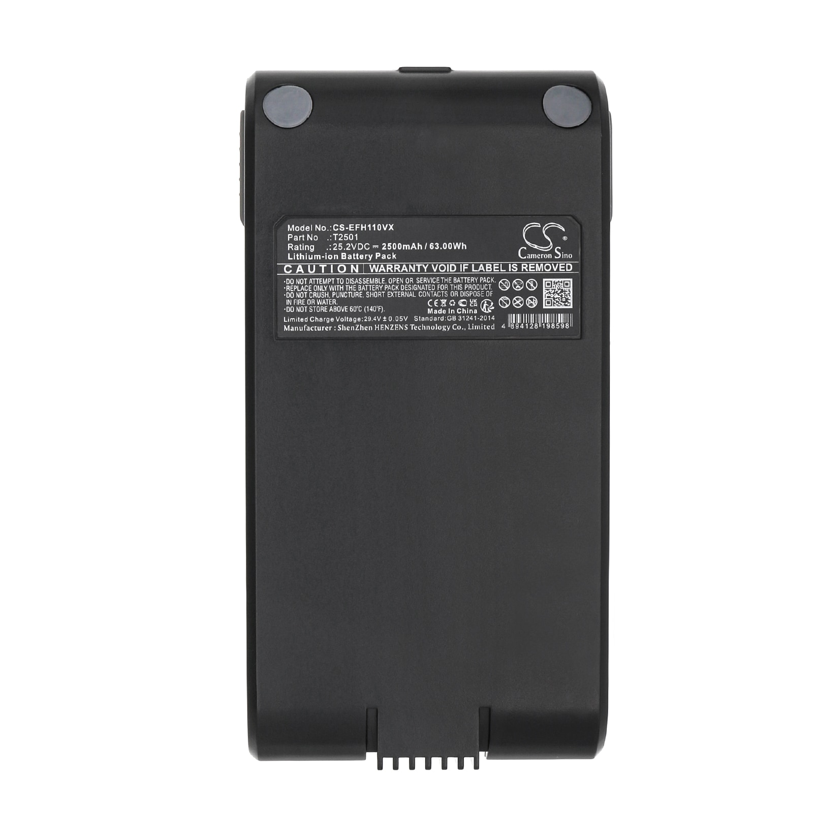 Batteri for vakuum til Vistefly VC-1819A
