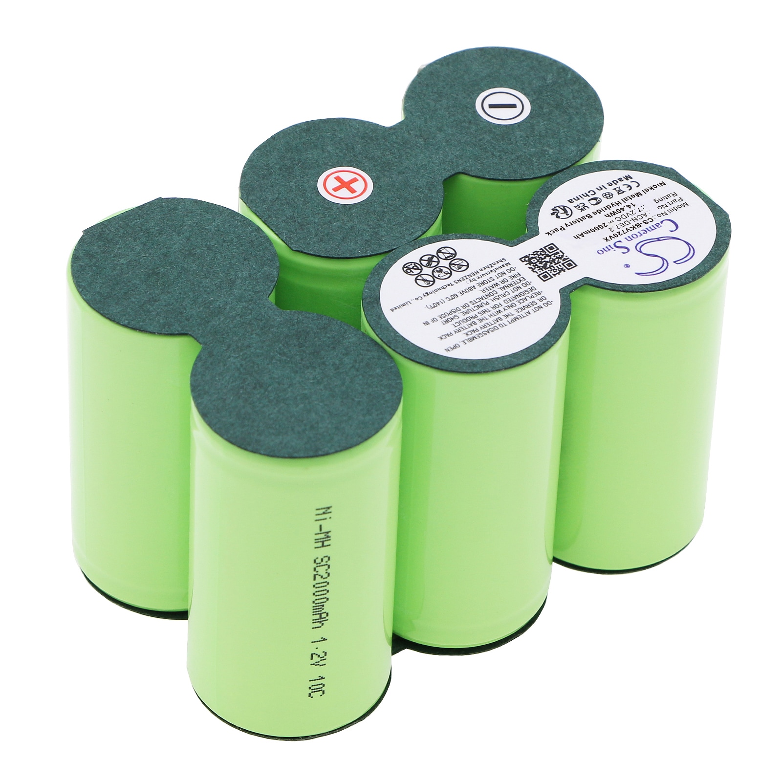 Batteri for støvsuger til Black&Decker DV7205, DV7205N, Dustbuster Extreme 7,2V osv.