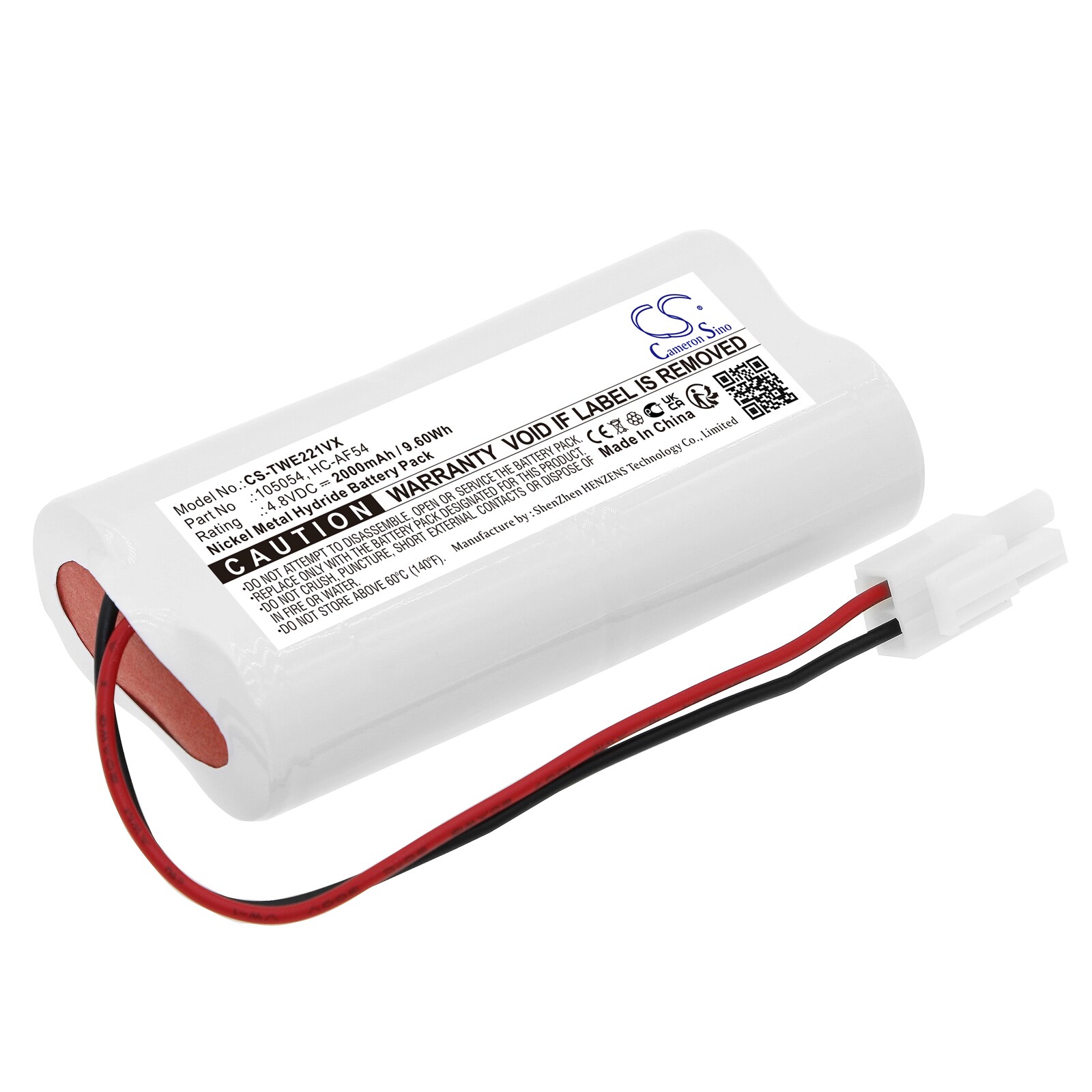 Batteri for støvsuger til TWINBIRD HC-E221, HC-E221BL, HC-EB21 og andre
