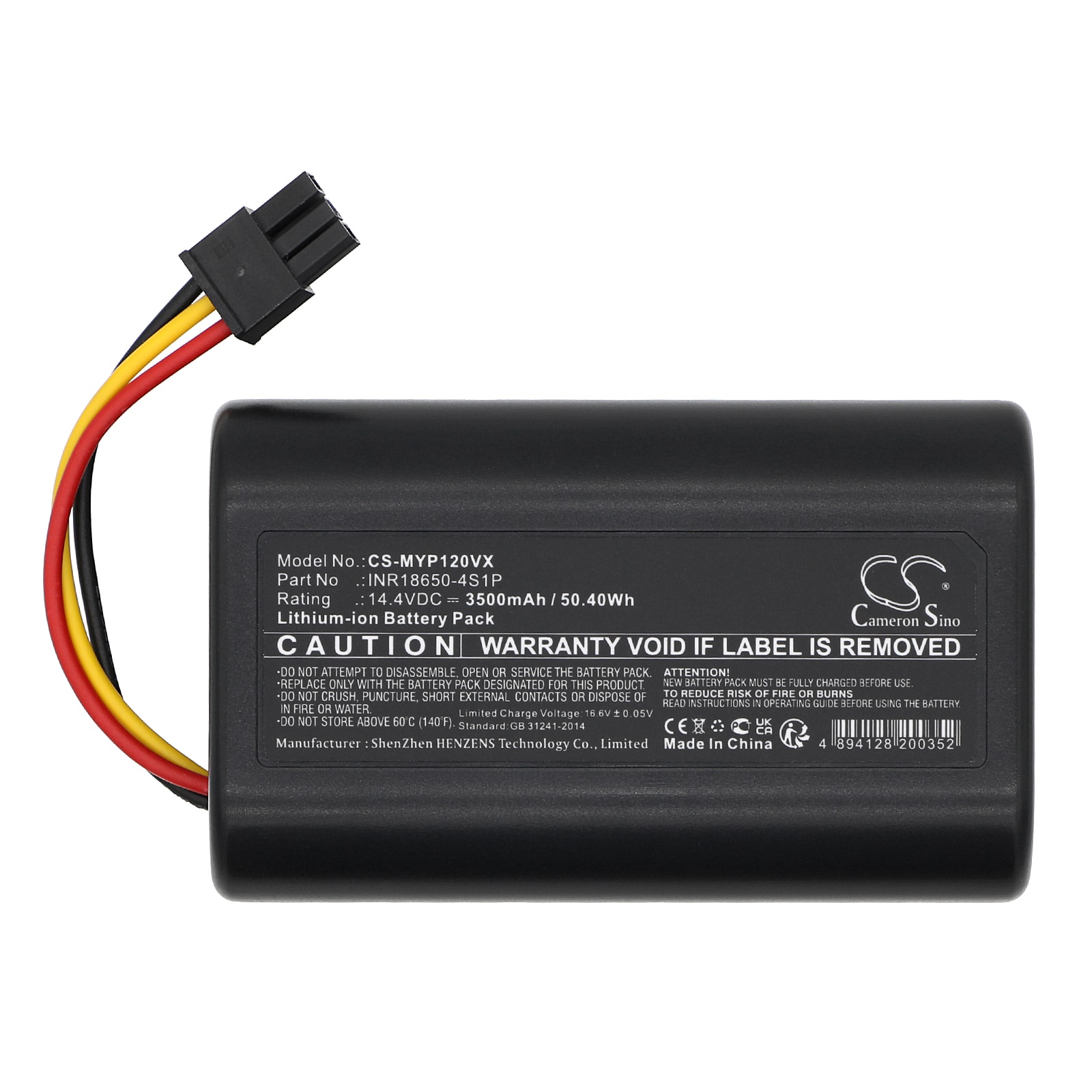 Batteri for vakuum til Moneual P11