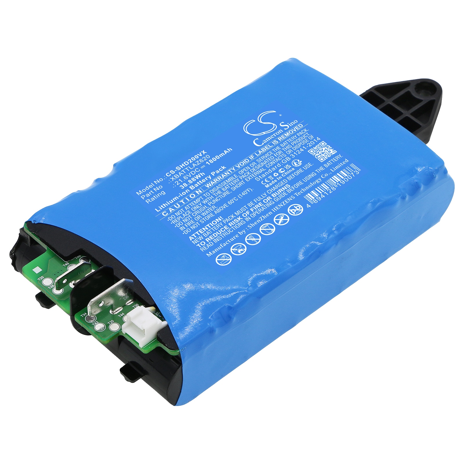 Batteri for støvsuger til Shark HydroVac Cordless Pro XL, WD201, WD200 osv.