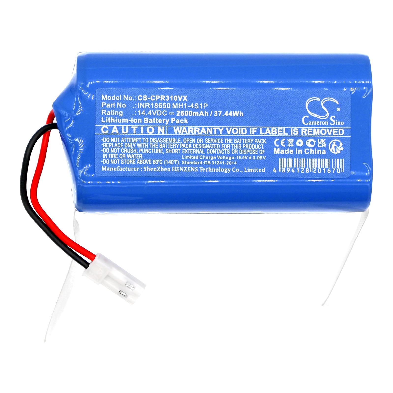 Batteri for støvsuger til Concept VR3000, VR3110, VR3115