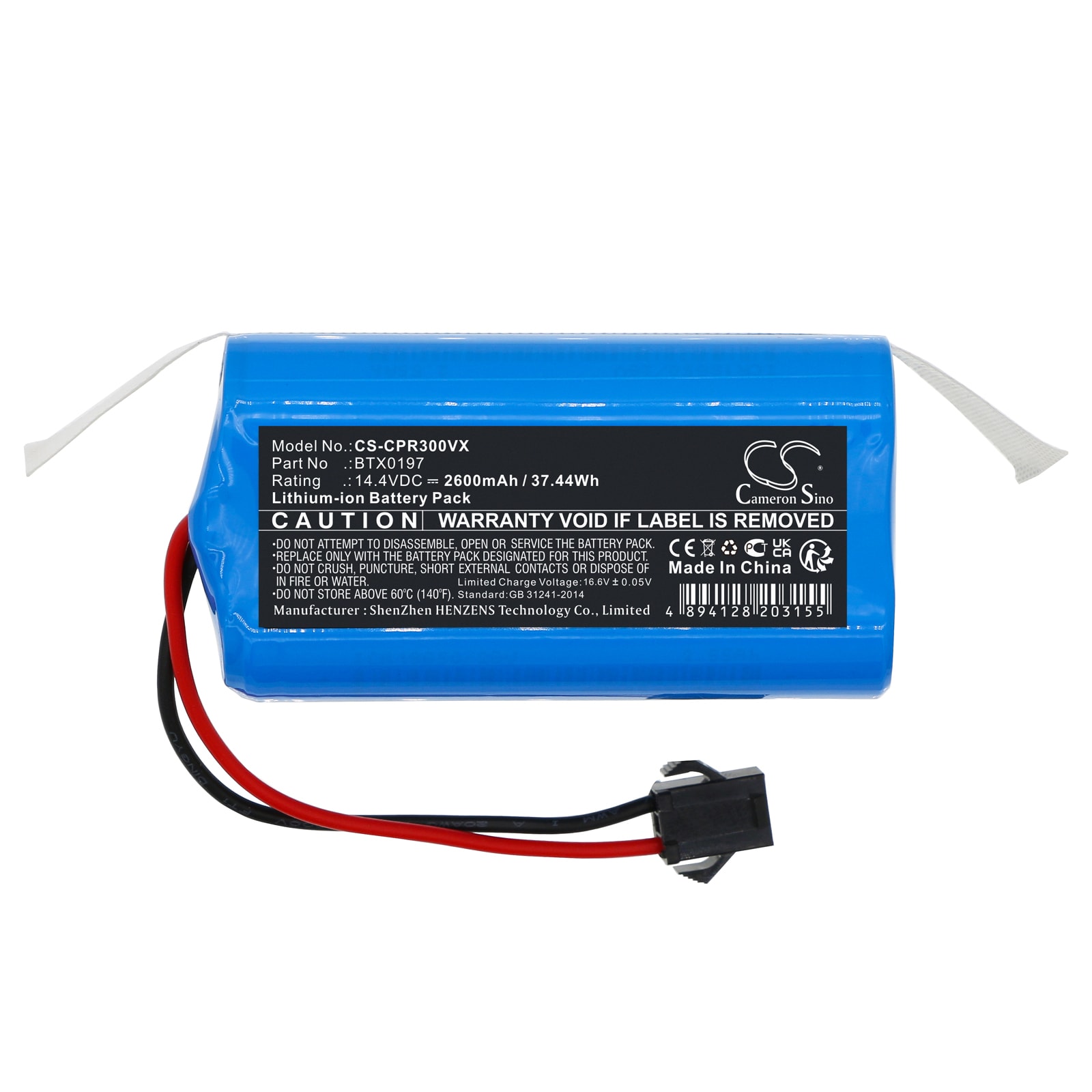 Batteri for støvsuger til Concept VR3000, VR3110, VR3100 osv.