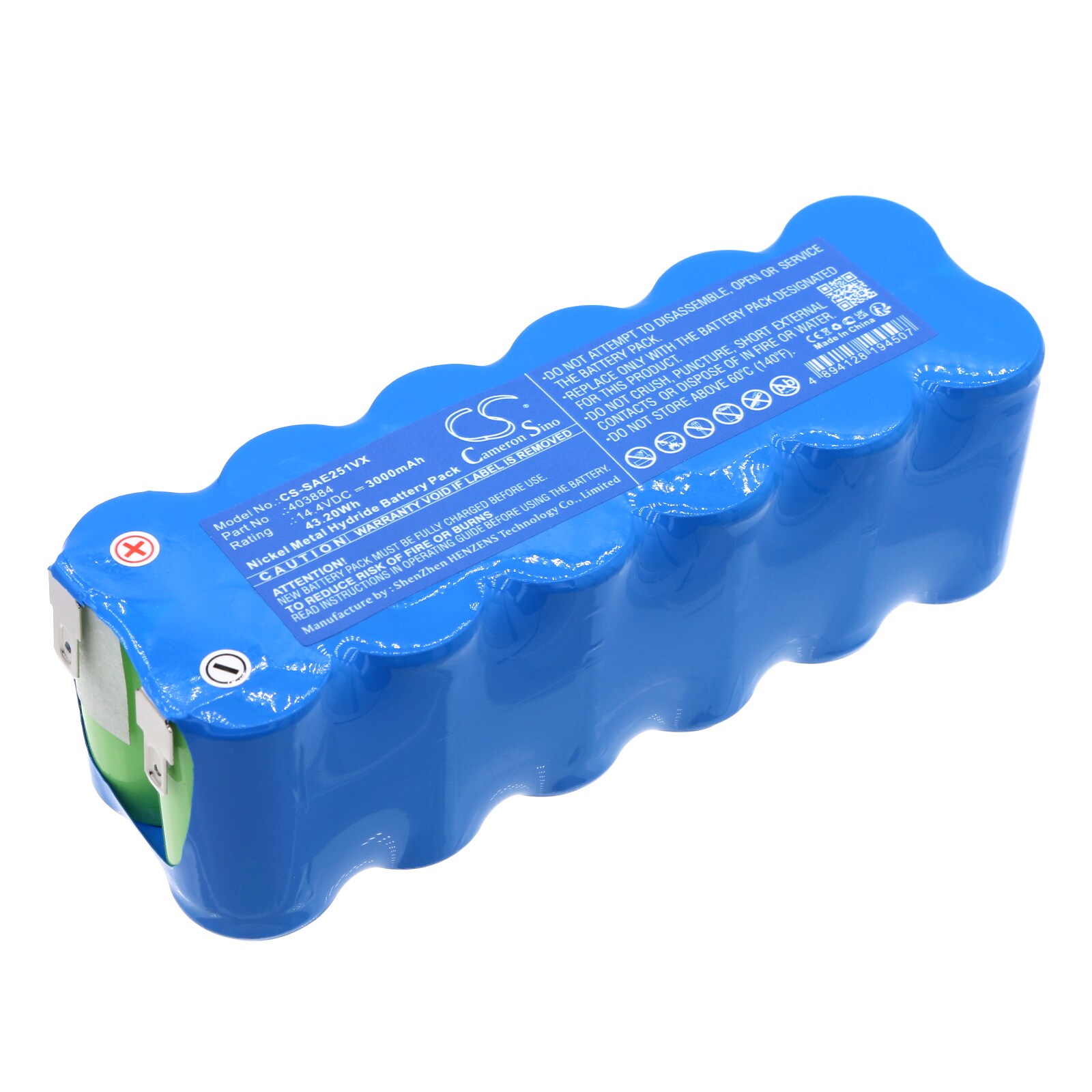 Batteri for støvsuger for Solac AE2510