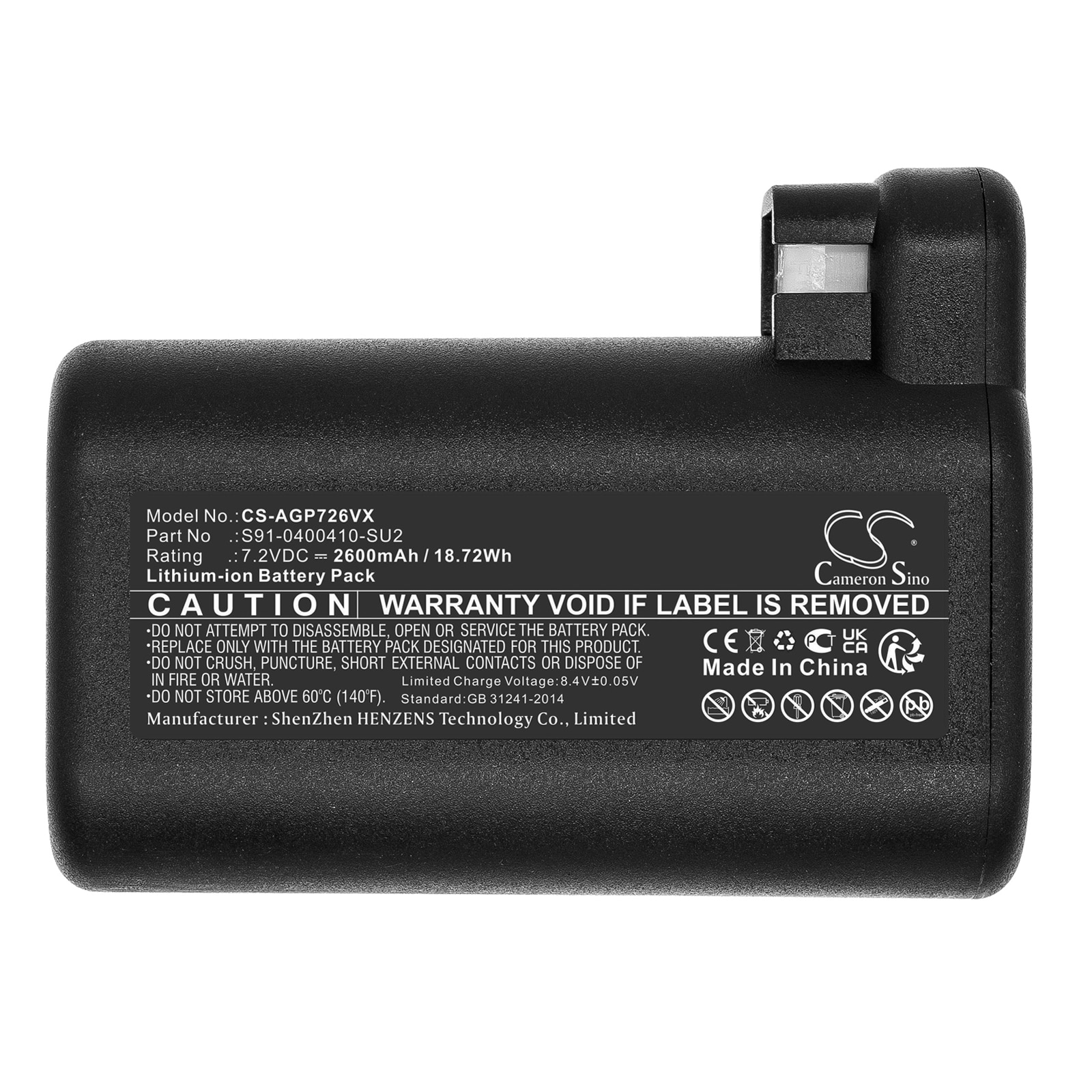 Batteri for støvsuger til AEG Saugroboter RX9-1-SGM, RX9, Electrolux Osiris