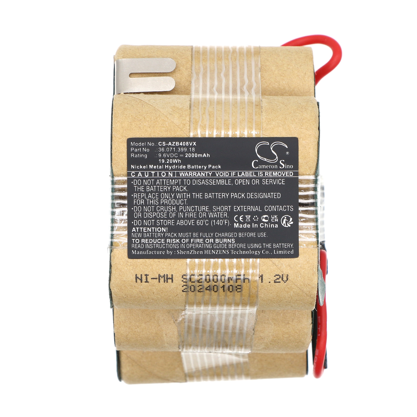 Batteri til støvsuger for AEG AG408, ZB408, ZB4108