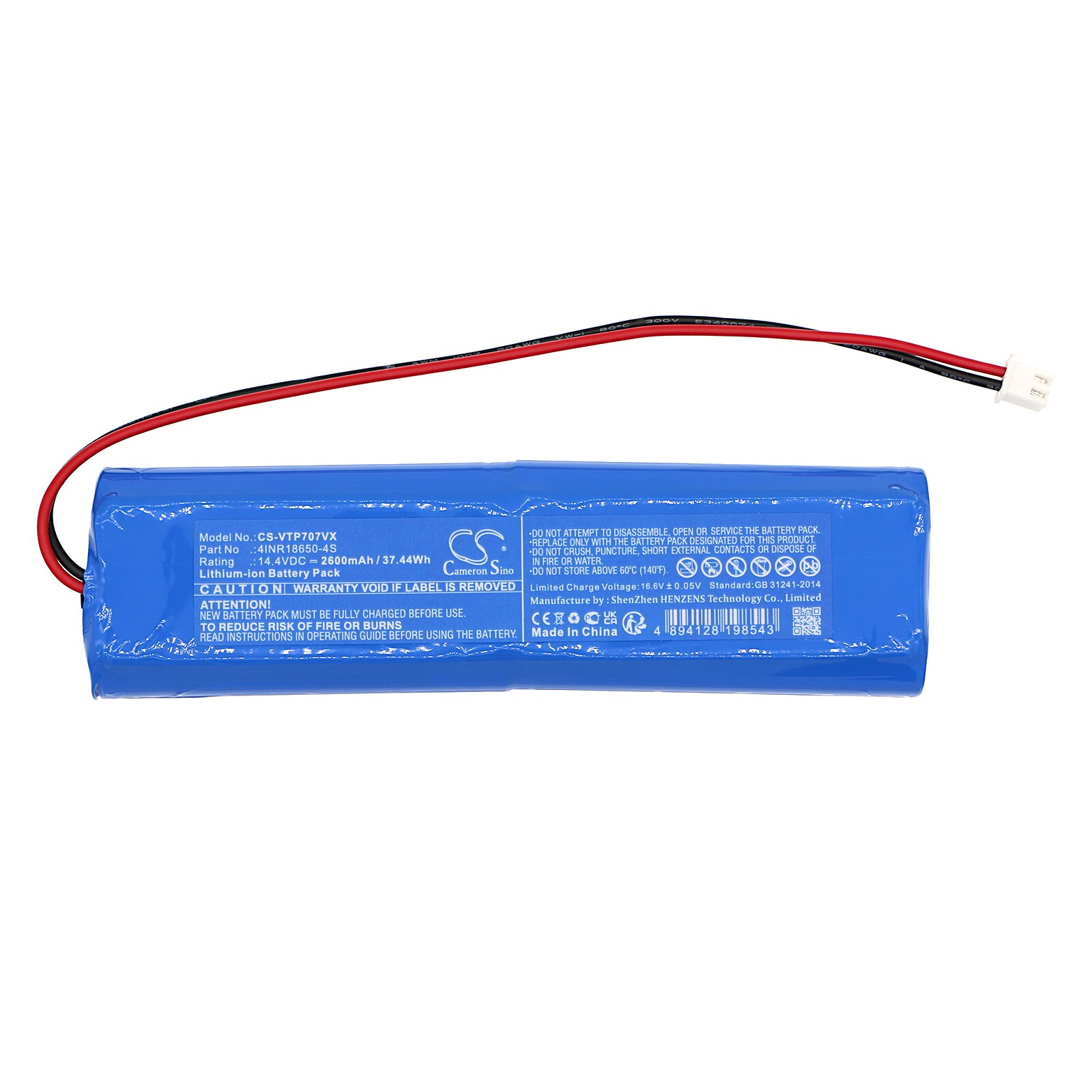 Batteri for vakuum til Villalin TP-AVC707