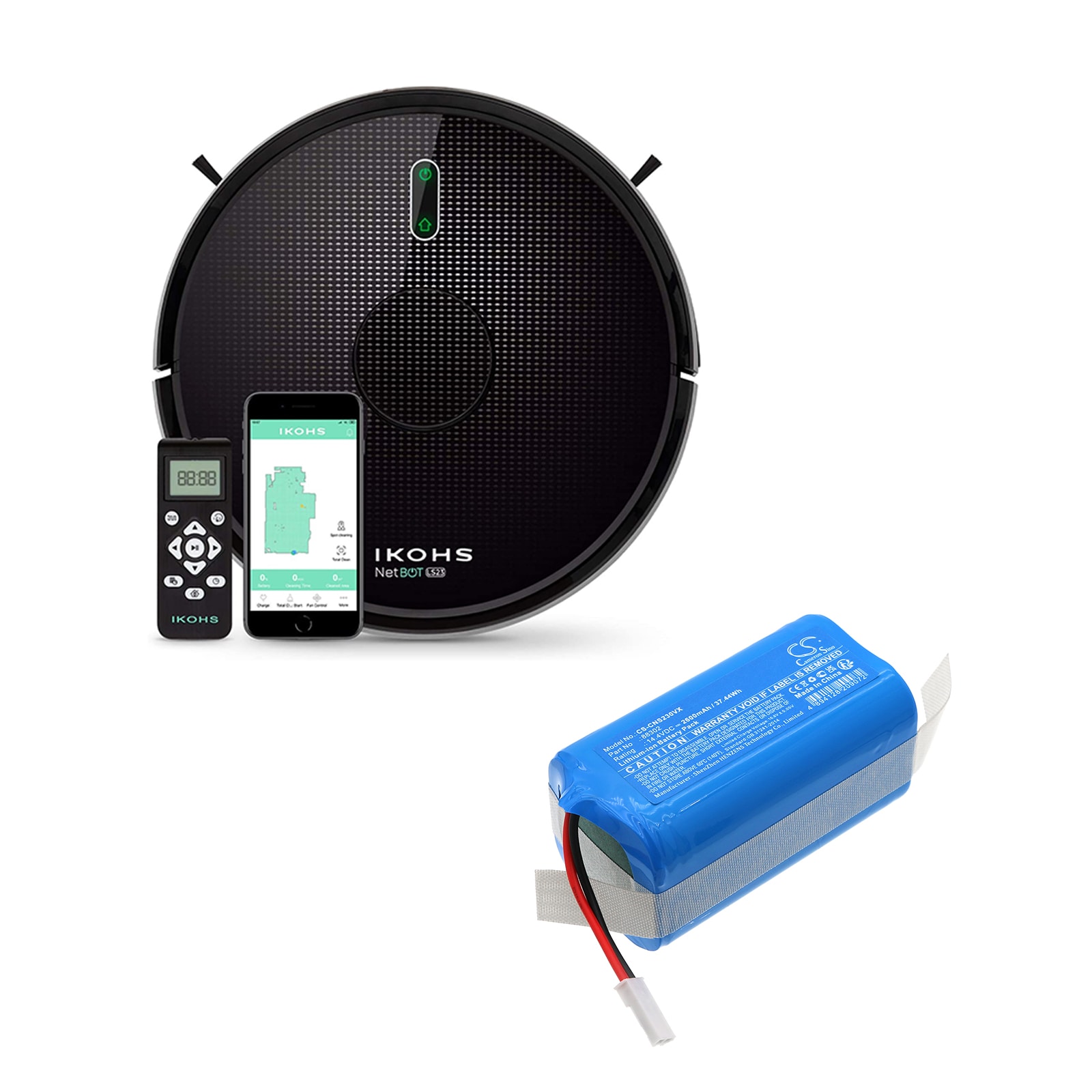 Batteri for støvsuger til Ikohs Create Netbot LS23