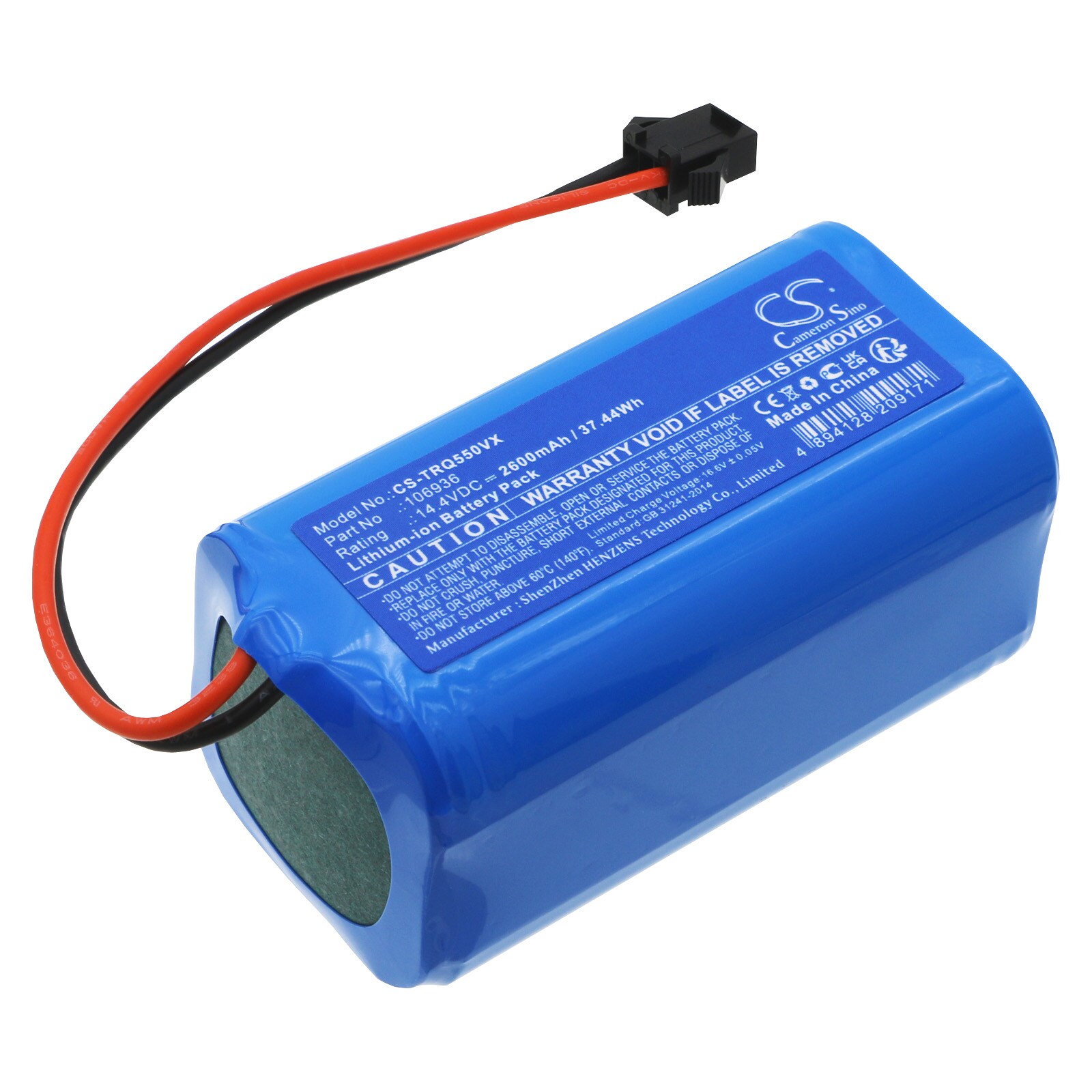 Batteri for vakuum til Salente L6, G4