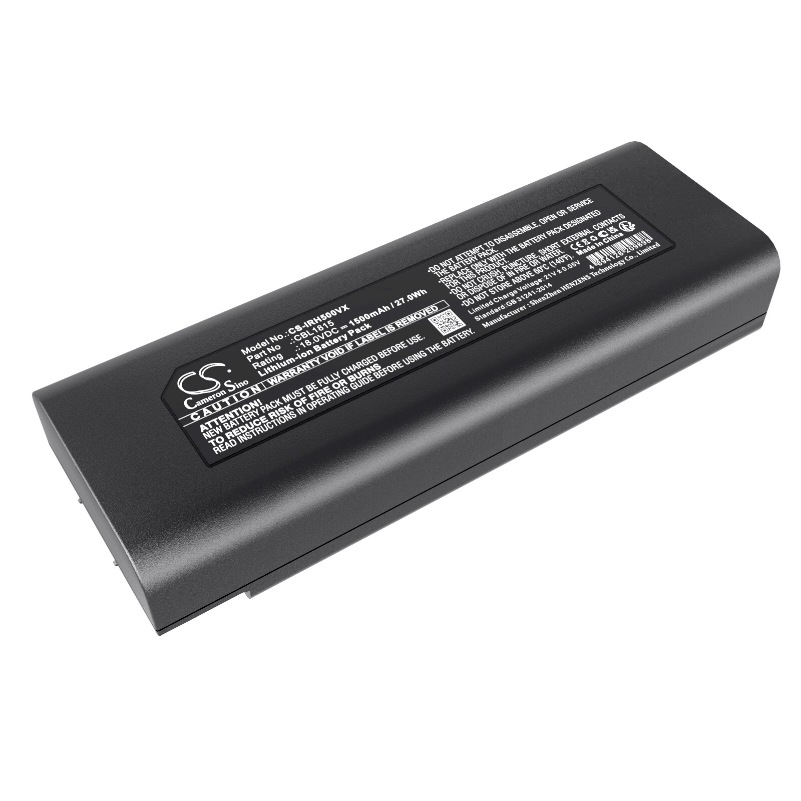 Batteri for vakuum til Iris Ohyama KIC-SLDCP5, IC-SLDCP12, IC-SLDCP5