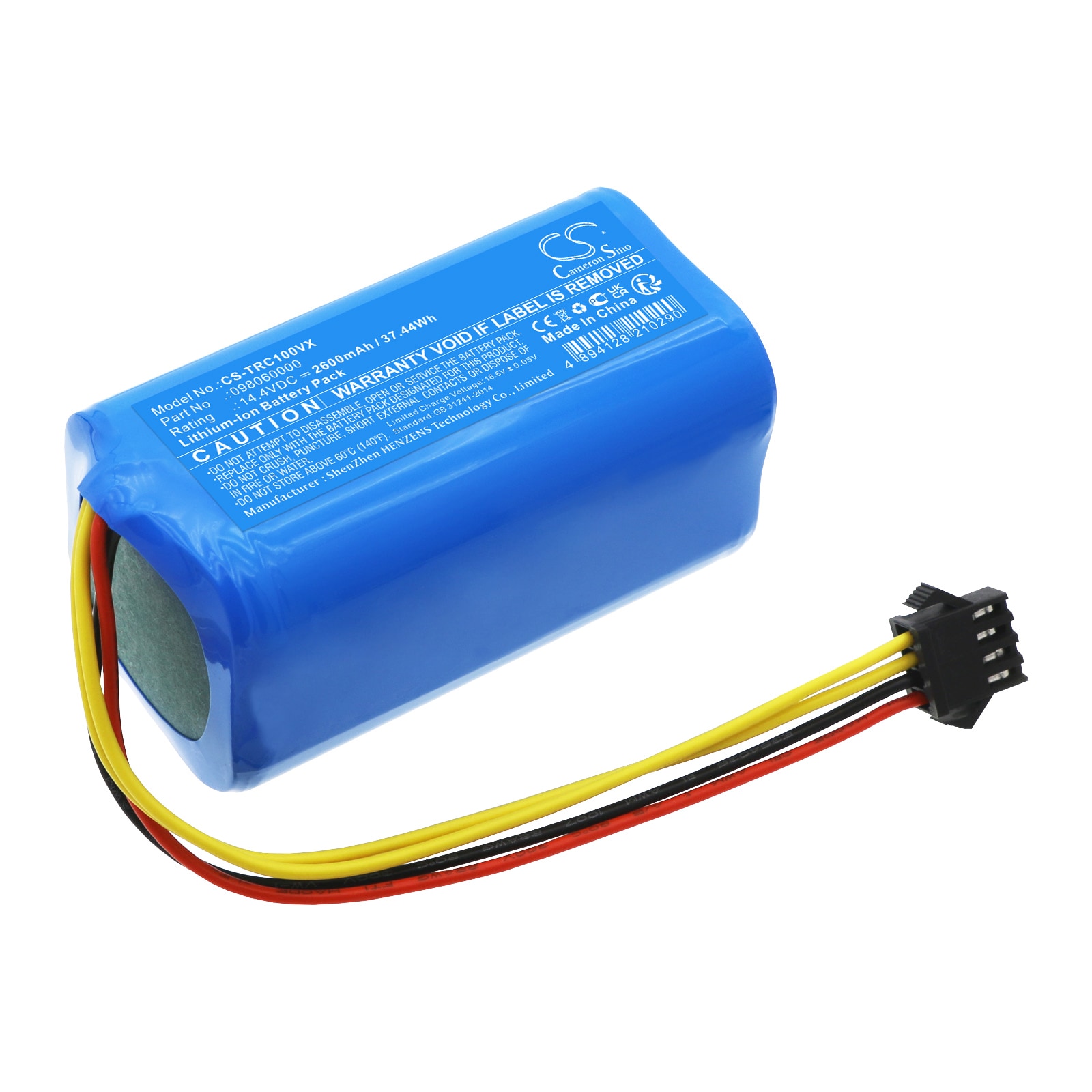Batteri for vakuum til Taurus Homeland Gyro, RVCA1000B, RVCA1001B osv.