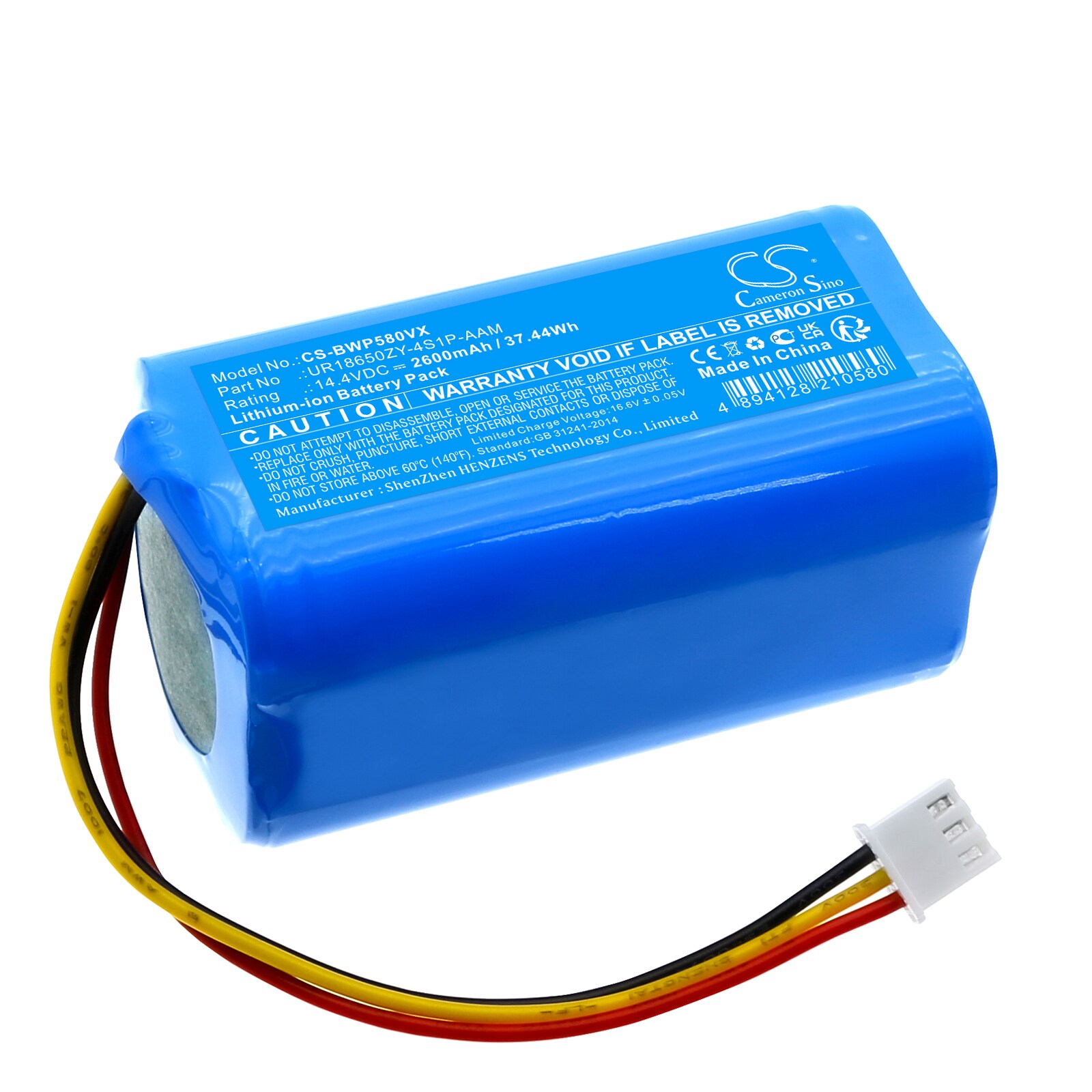 Batteri for støvsuger til Bobsweep WVP58021, Bob PetHair Slam, Bob PetHair Vision osv.