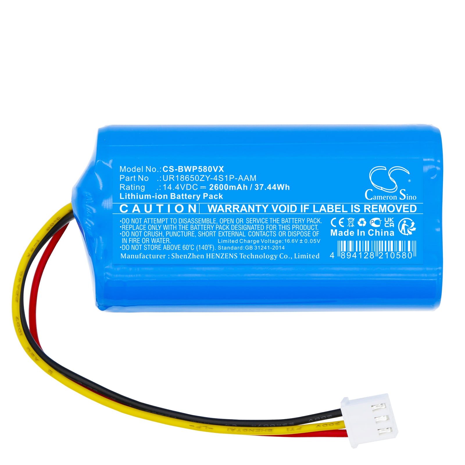 Batteri for støvsuger til Bobsweep WVP58021, Bob PetHair Slam, Bob PetHair Vision osv.