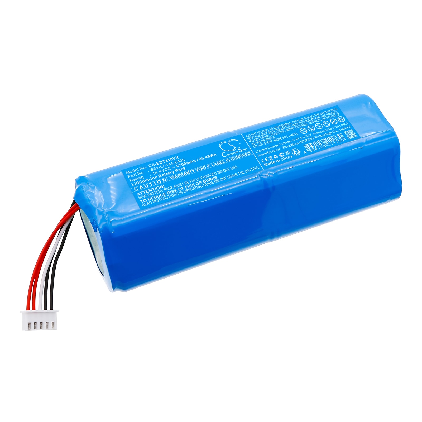 Batteri for støvsuger til Ecovacs DSX39, T30S OMNI, T30S Pro