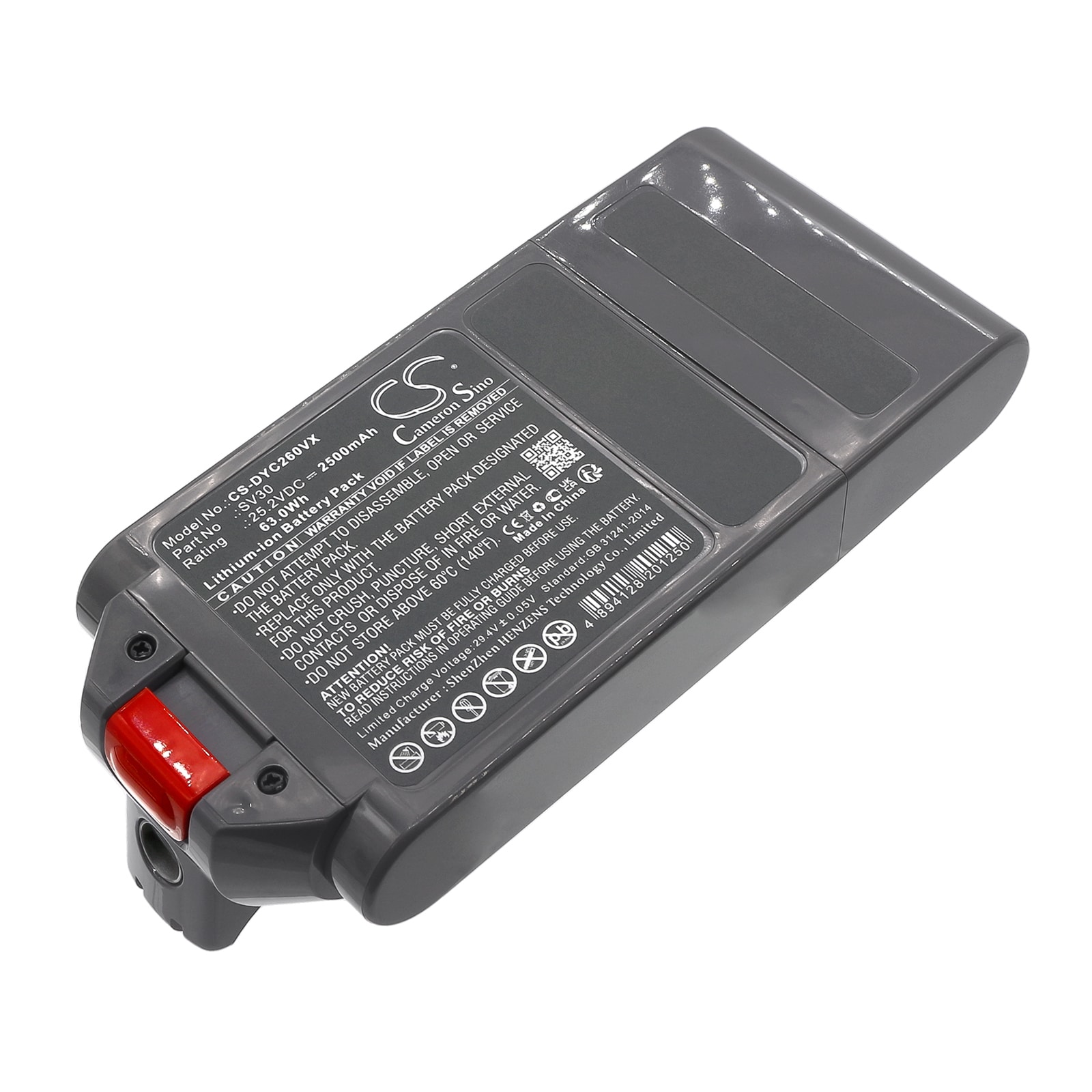 Batteri for støvsuger til Dyson V12 SV20, SV26, SV30 osv.