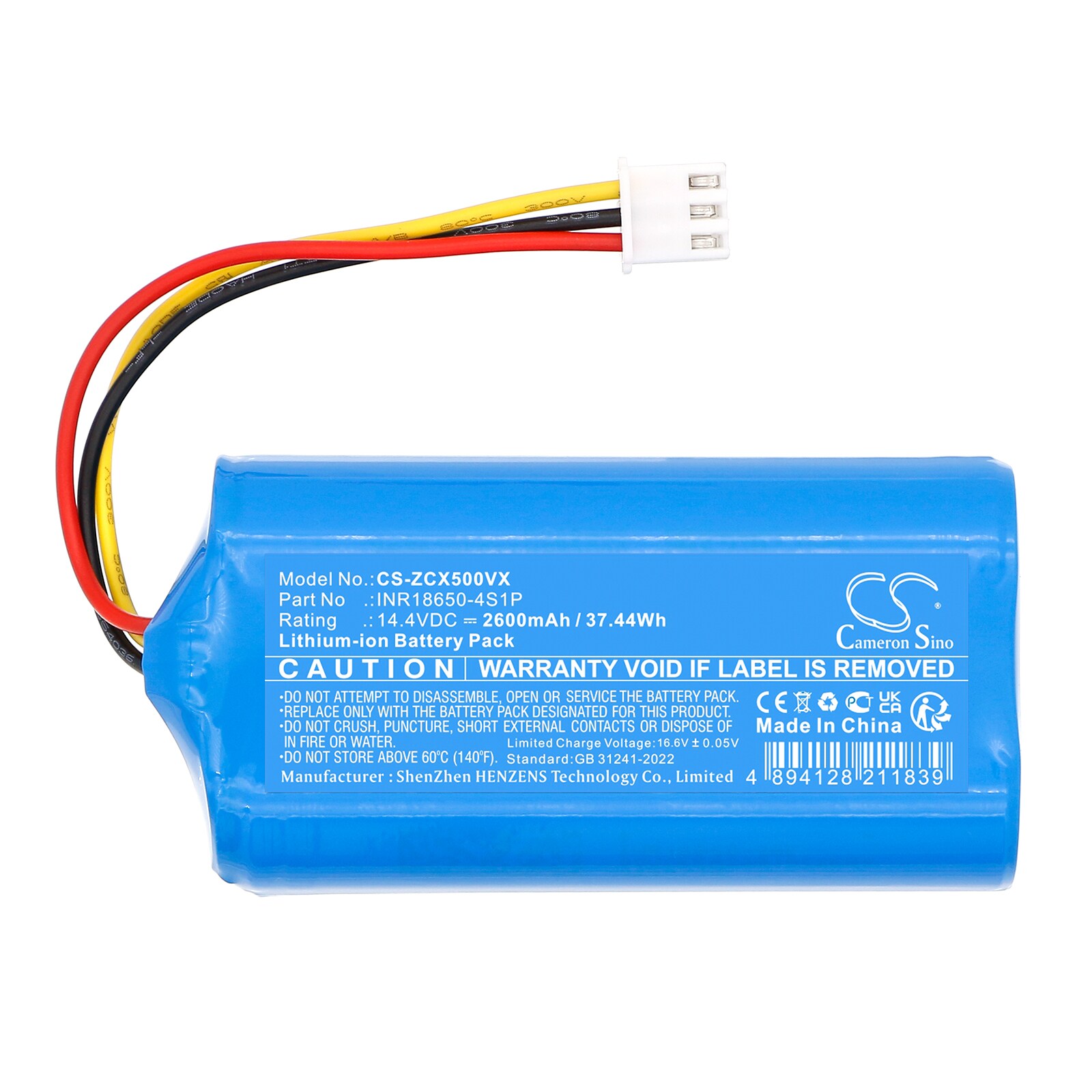 Batteri for støvsuger til EZIclean Aqua connect S200, Aqua connect S250 osv.