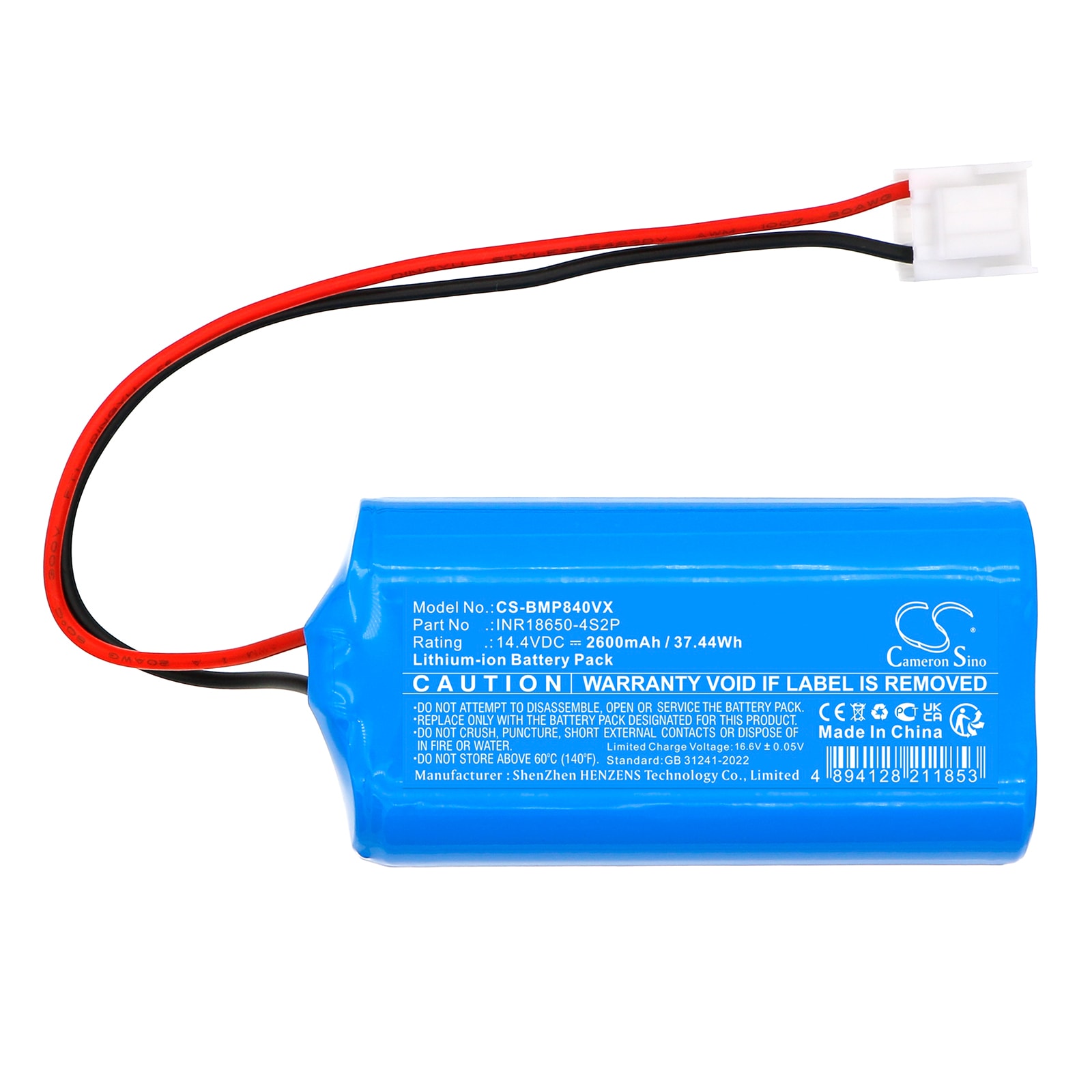 Batteri for vakuum til BOBOT MOP8100, MOP8400