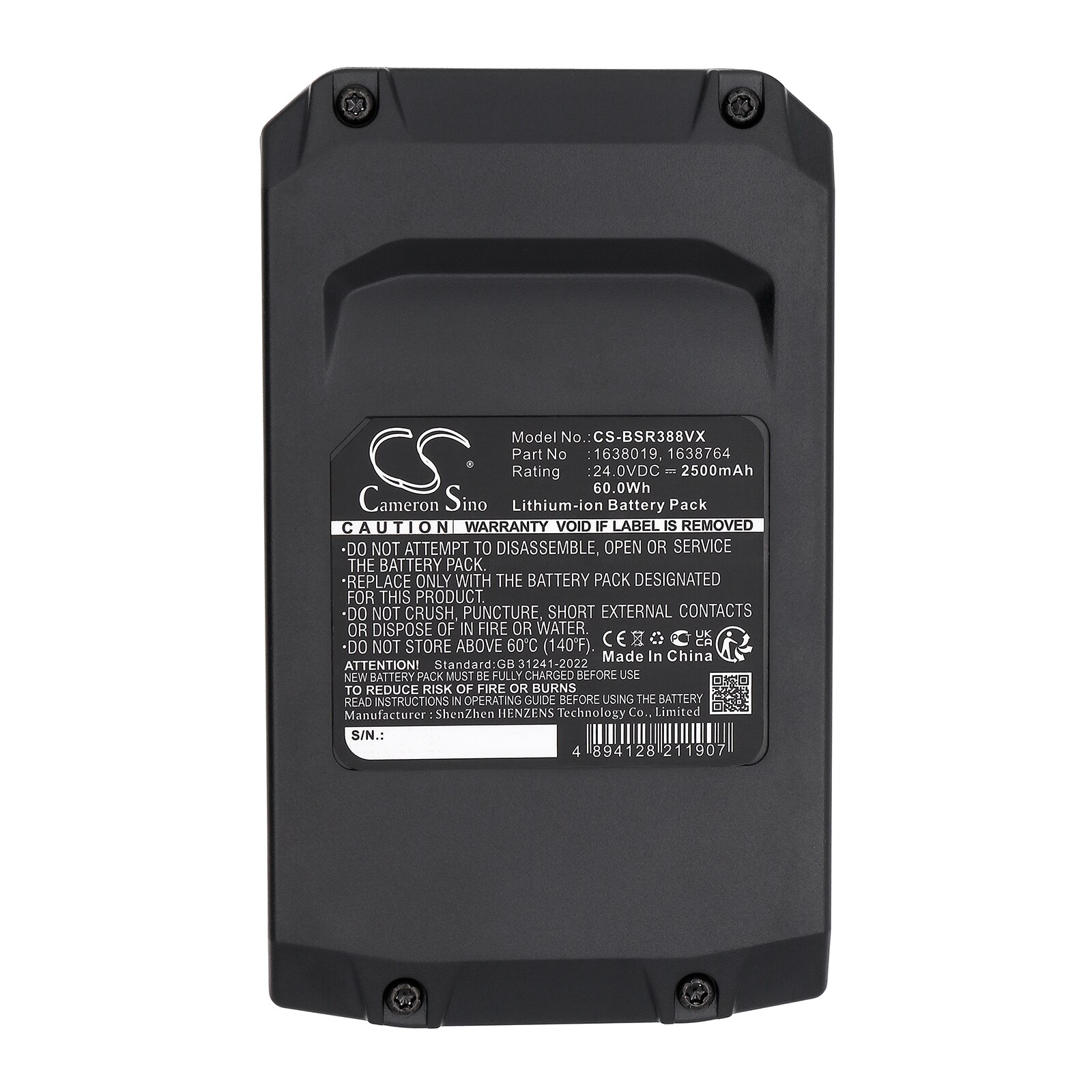 Batteri for støvsuger til Bissell 3789, 3789U, 3789X osv.