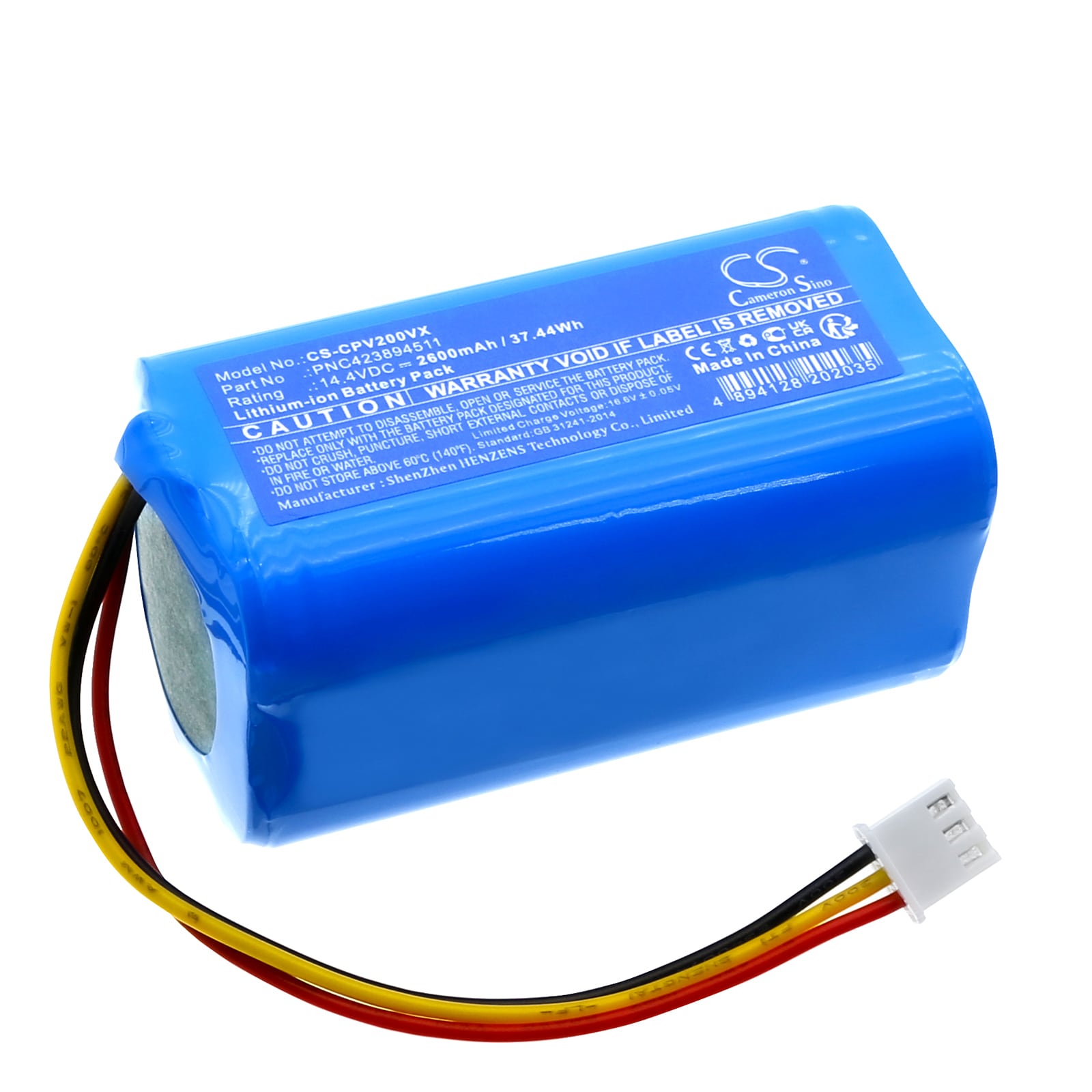 Batteri for vakuum til Concept VR2010, VR2000