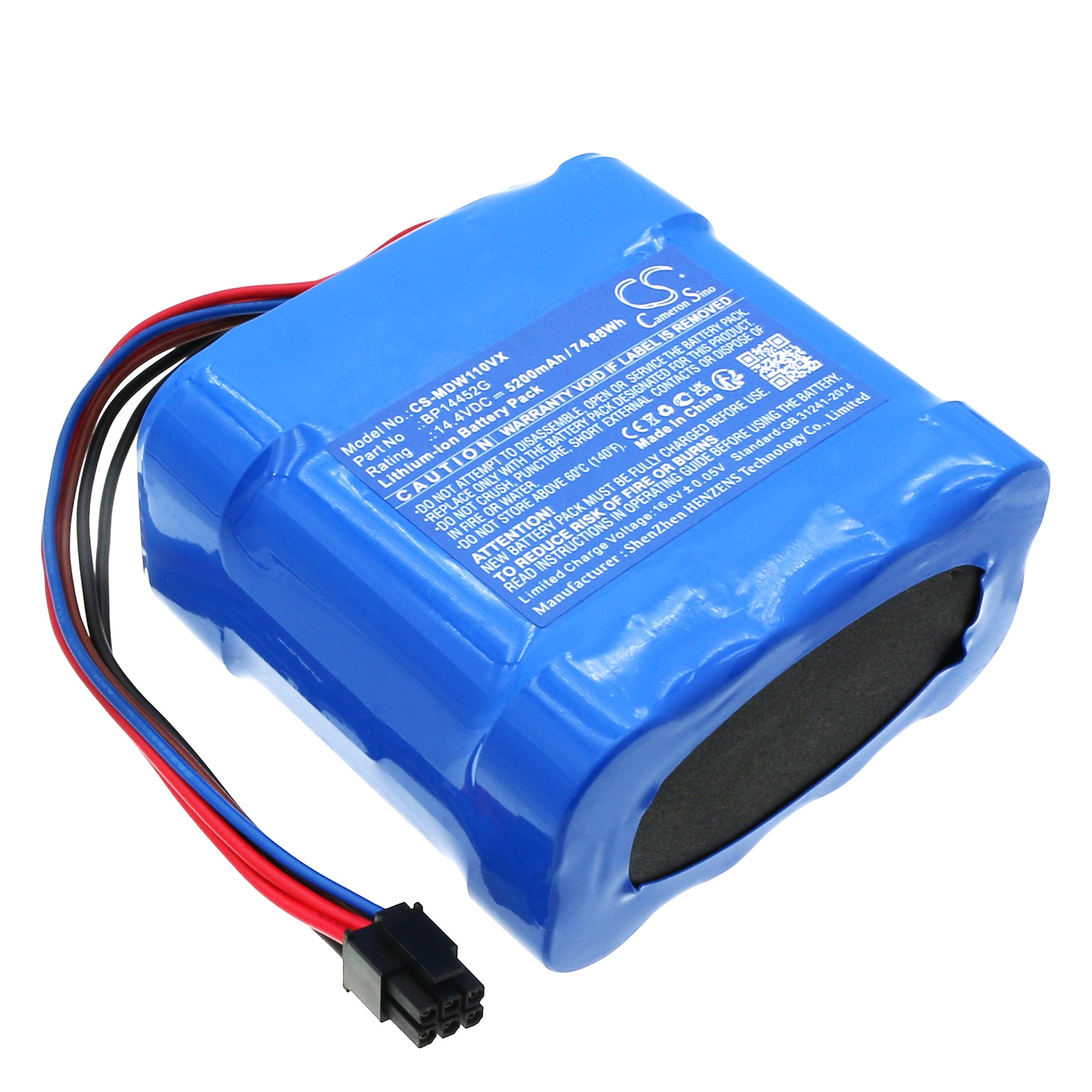 Batteri for Vacuum for Media RM2102, W11 Pro, W11 Plus etc.