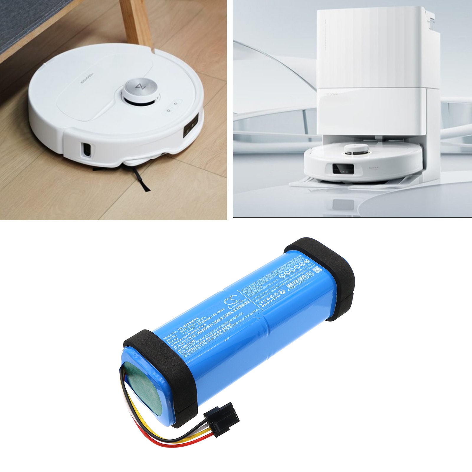 Batteri for vakuum for Roborock A8600RR, P10 Pro, Q5 Pro etc.