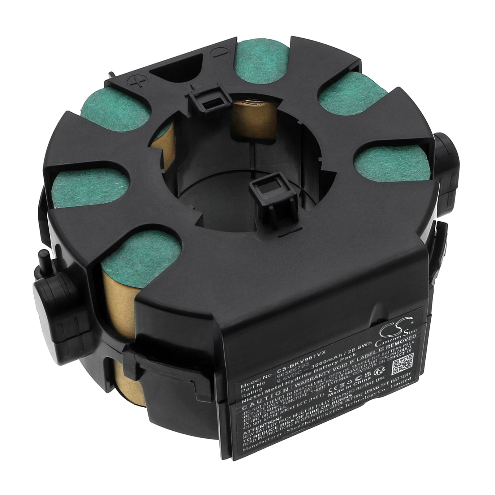 Batteri for støvsuger til Black&Decker DV9610N, WD9610, DV9610AN osv.