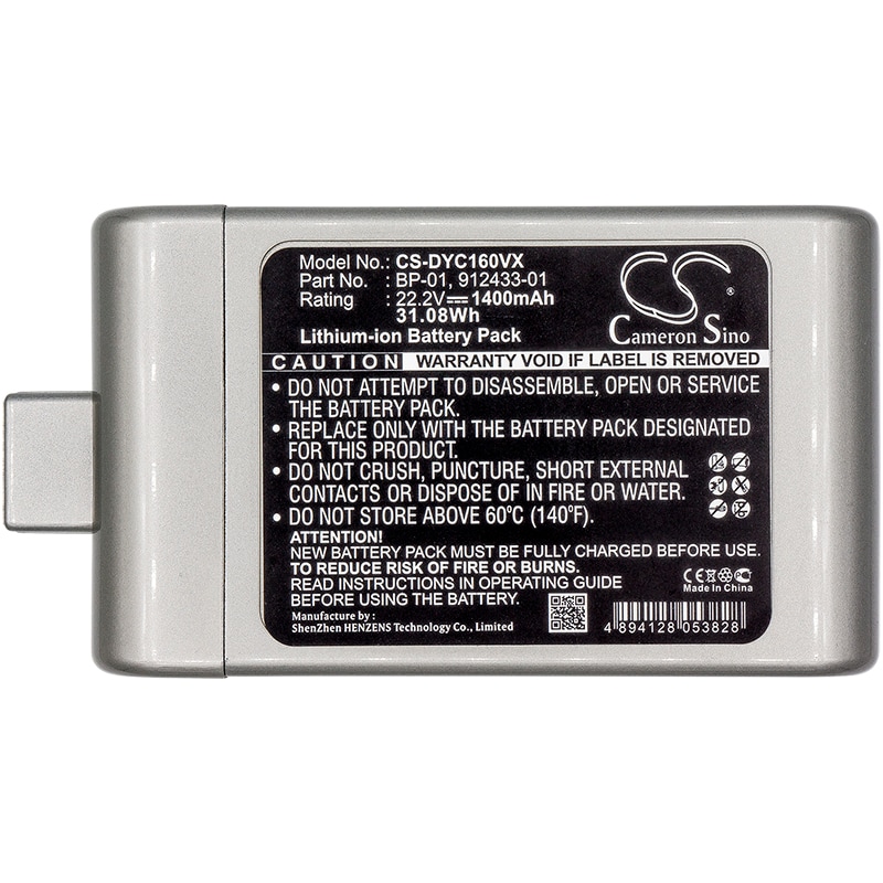 Batteri for støvsuger til Dyson DC-16, D12 trådløs støvsuger, DC16 Animal osv.