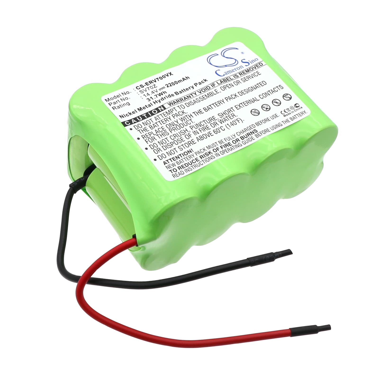 Batteri til støvsuger for Euro Pro Shark Pet Perfect poseløs, SV70 Pet Perfect osv.