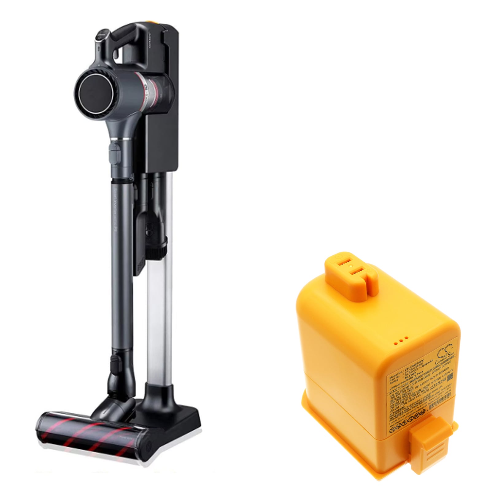 Batteri for støvsuger til LG A902RM, A929KVM, Cord Zero A9 og andre.