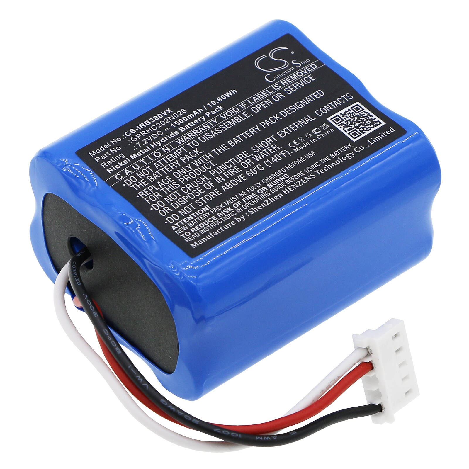 Batteri til støvsuger for iRobot Braava 380, Braava 380T, Braava 381 og andre.