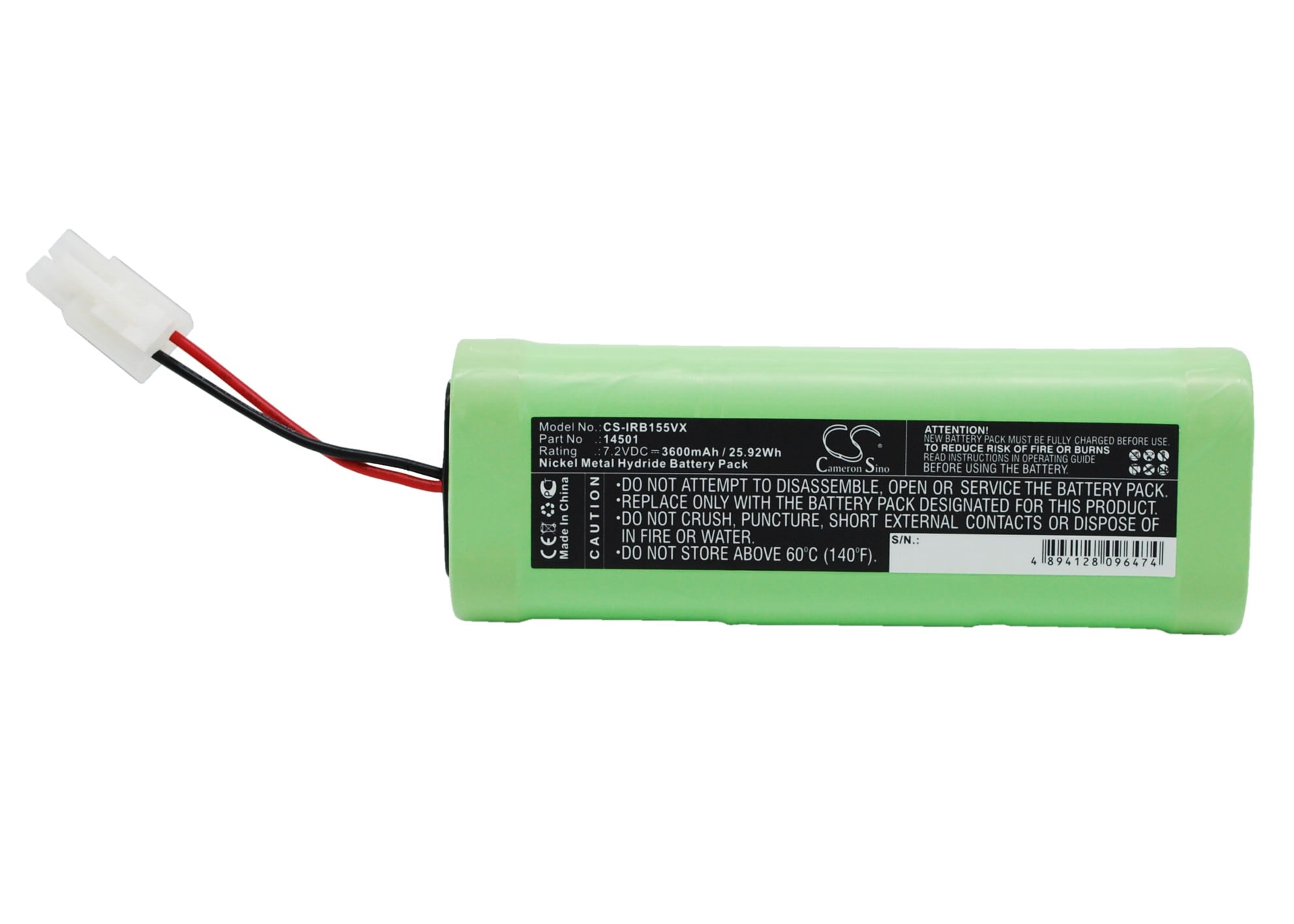 Batteri for støvsuger til iRobot Looj 125, Looj 135, Looj 155