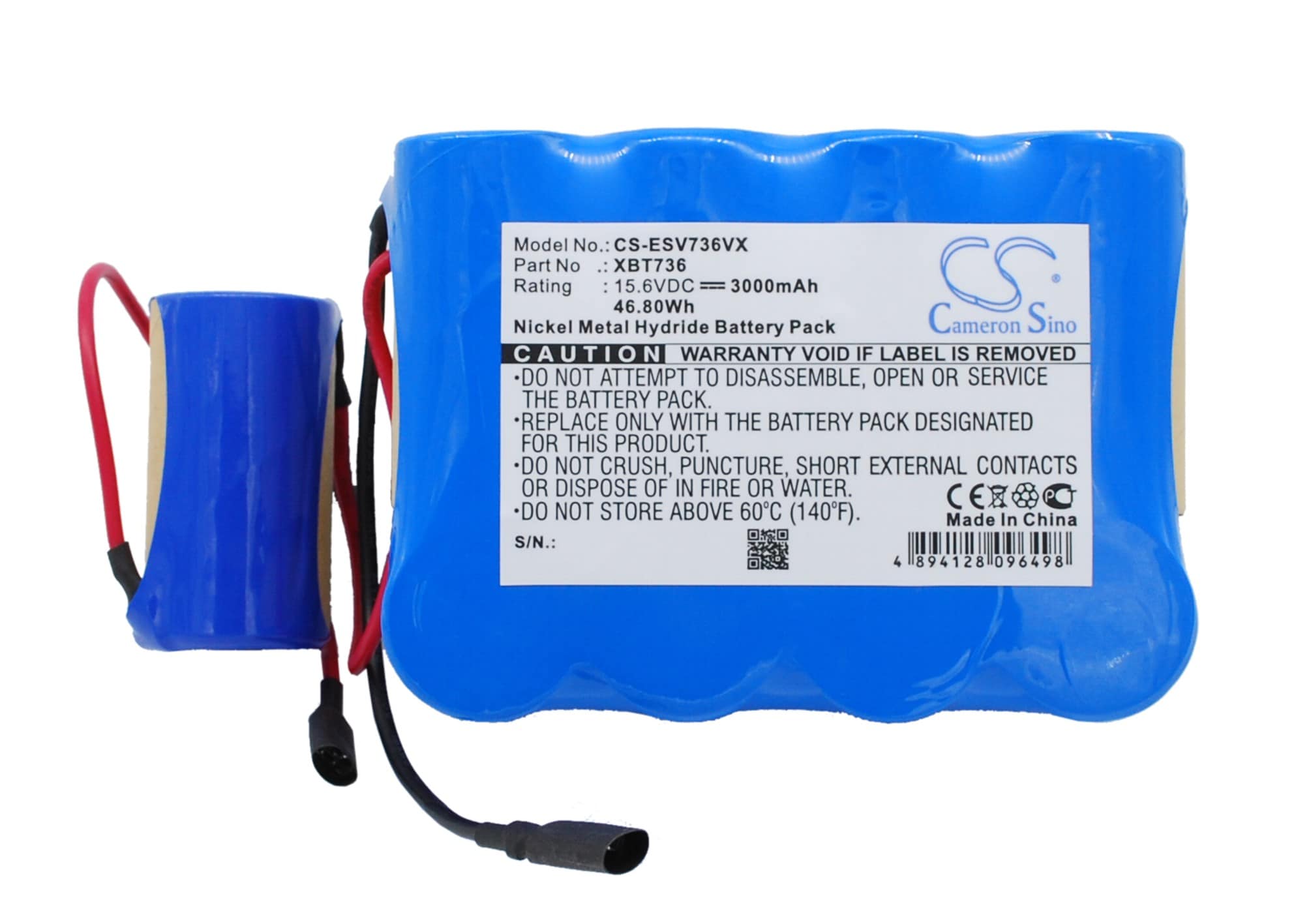 Batteri til støvsuger for Euro Pro SV736, SV736R, Shark SV736 osv.