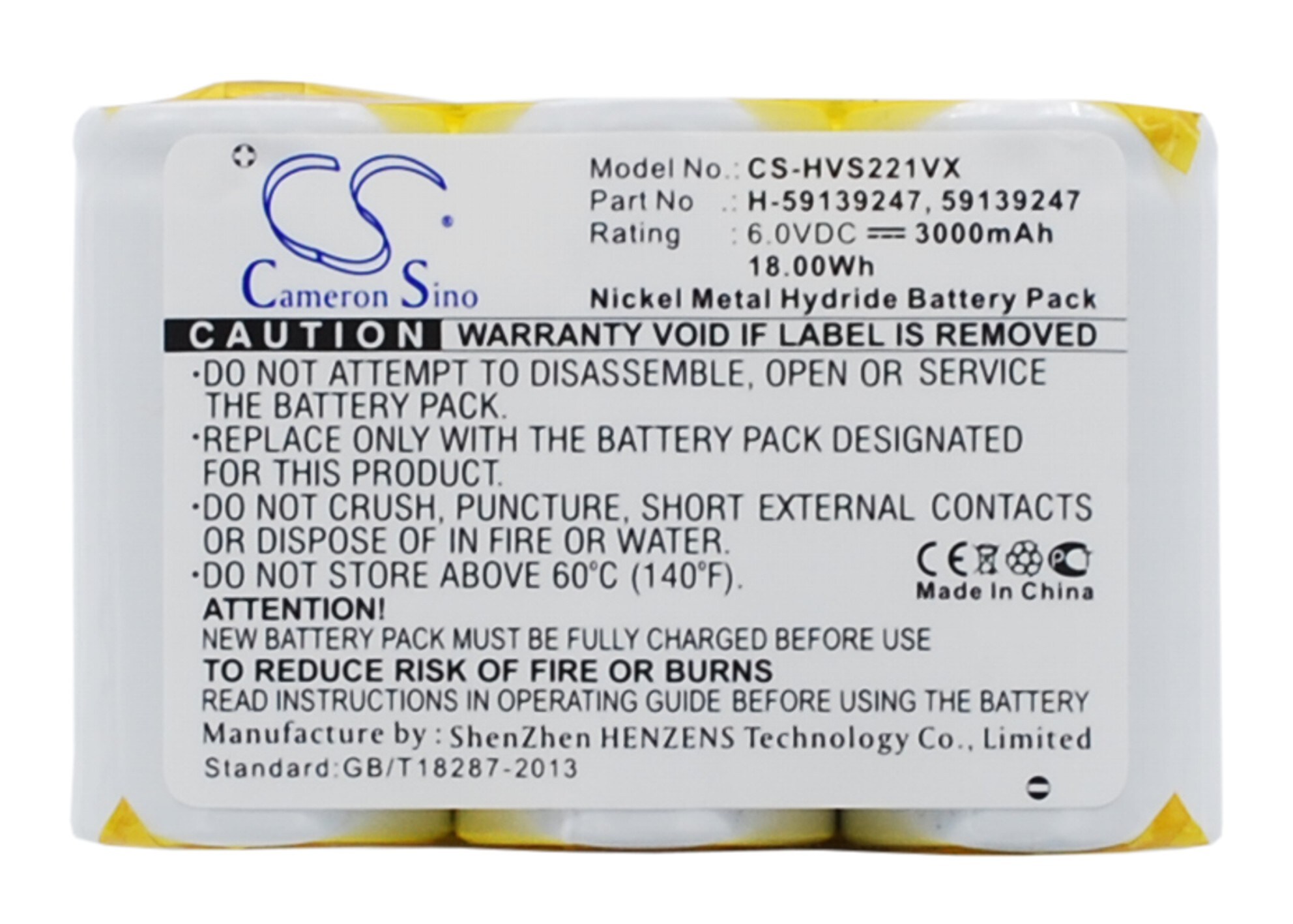 Batteri til støvsuger for Hoover S2211, S2211-100