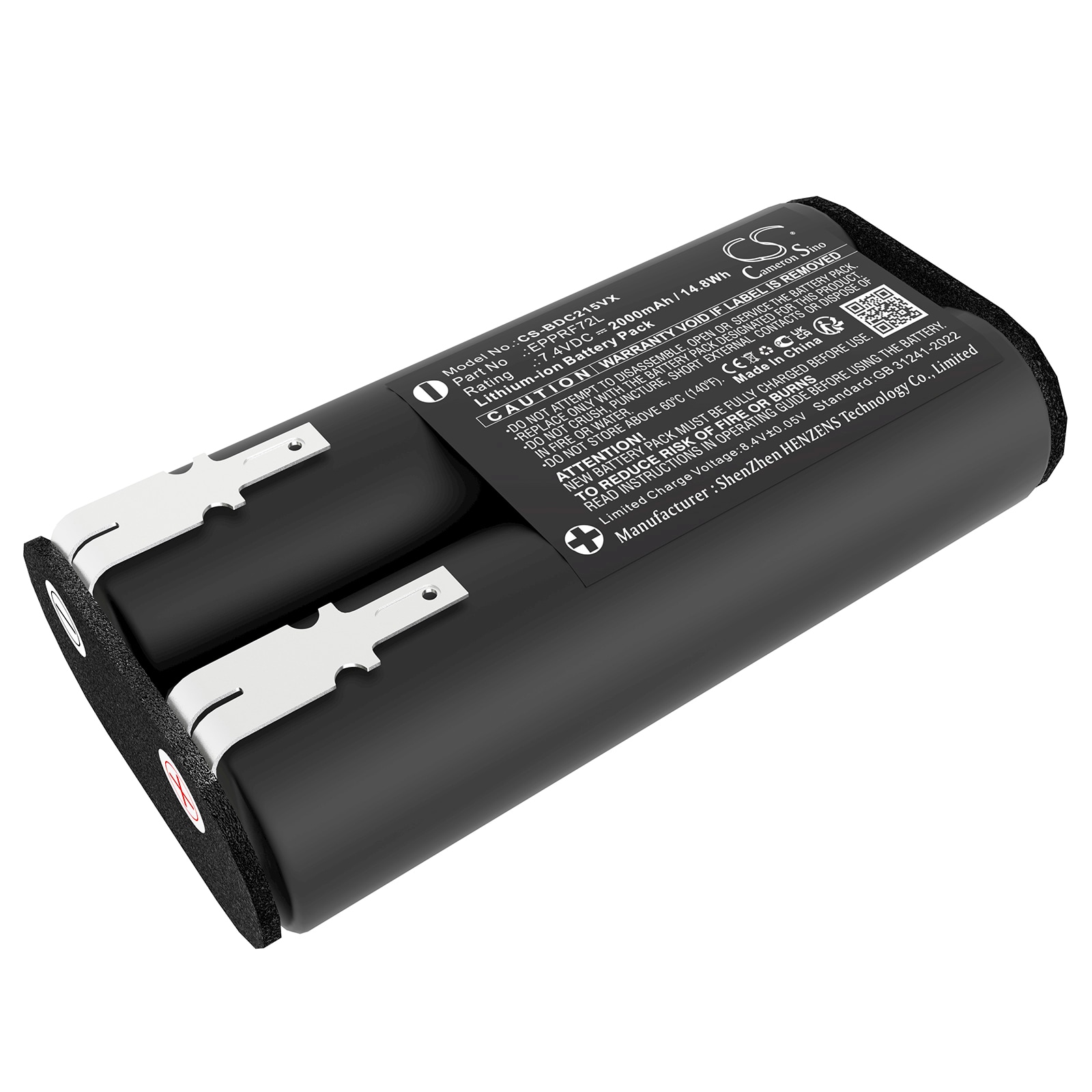 Batteri for støvsuger til Black+Decker BDCD8GPA-QW, G9L72+, HNVC215B osv.