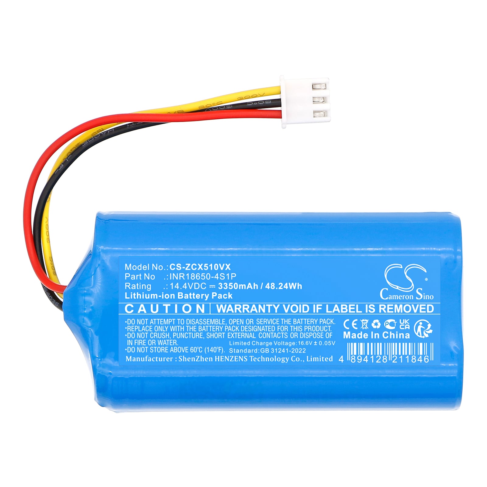 Batteri for støvsuger til EZIclean Aqua connect S200, Aqua connect S250 osv.