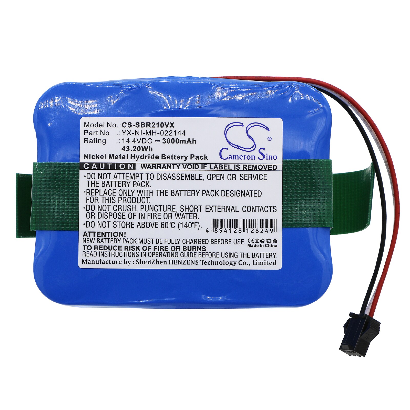 Batteri for støvsuger til Vileda XR210, XR510, KV8