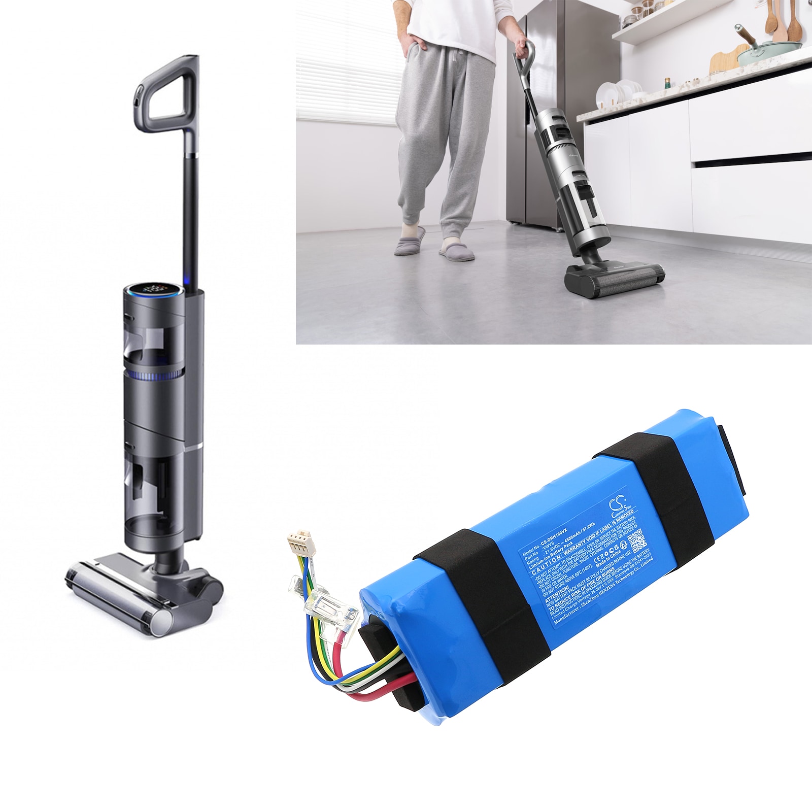 Batteri for støvsuger til Dreame H11 Max, H11 Pro, H11S osv.