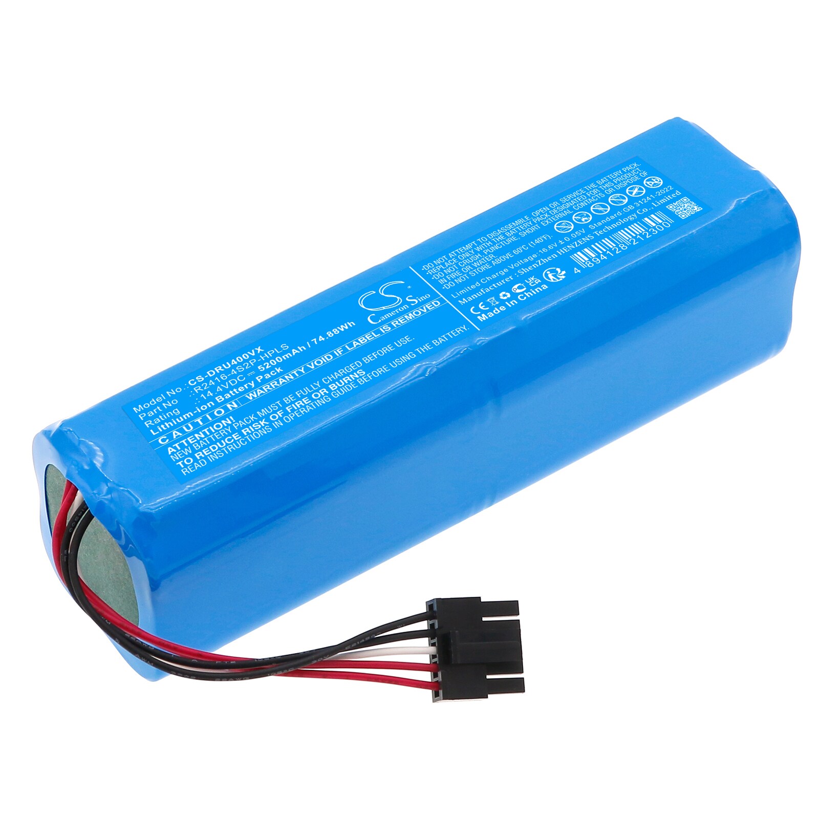 Batteri for vakuum for Dreame Bot X30 Ultra, D10s plus, L30 Ultra etc.