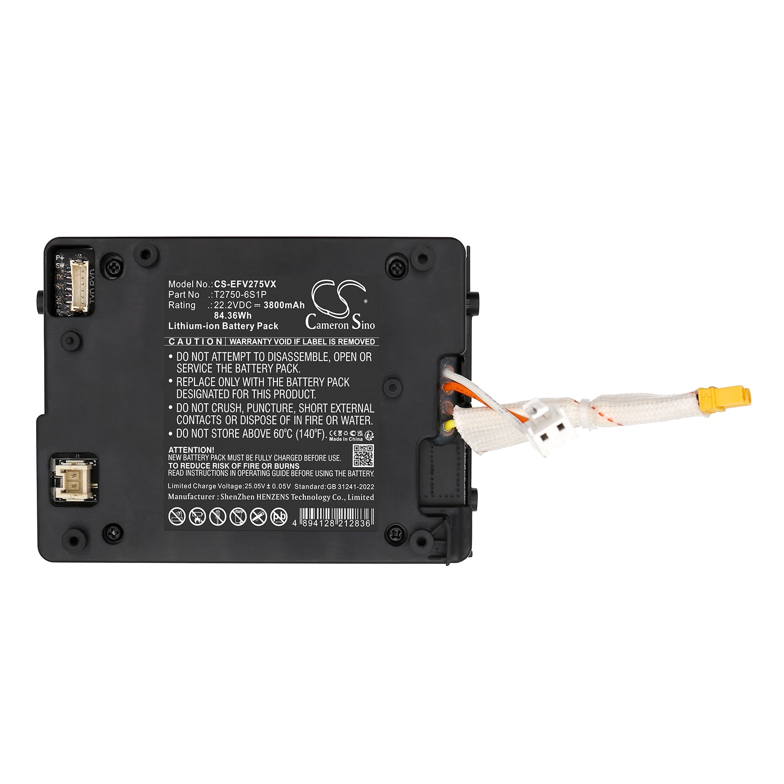 Batteri for støvsuger til Eufy Mach V1 T2750 Wet & Dry, T2750G11