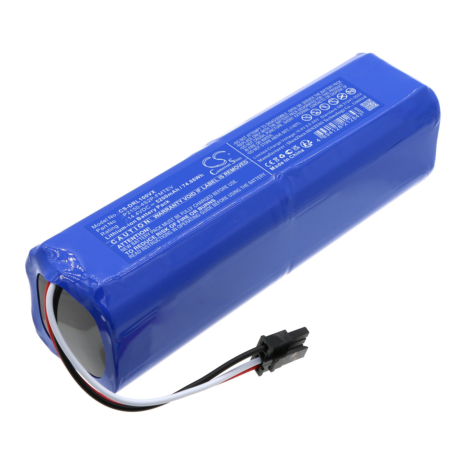 Batteri for støvsuger til Dreame Mova S10 Plus, RLS42SD