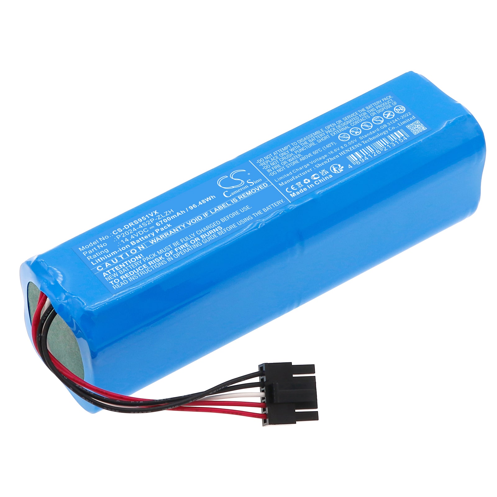 Batteri for støvsuger til Dreame RLS95HE, S30 Pro Ultra, S40 osv.