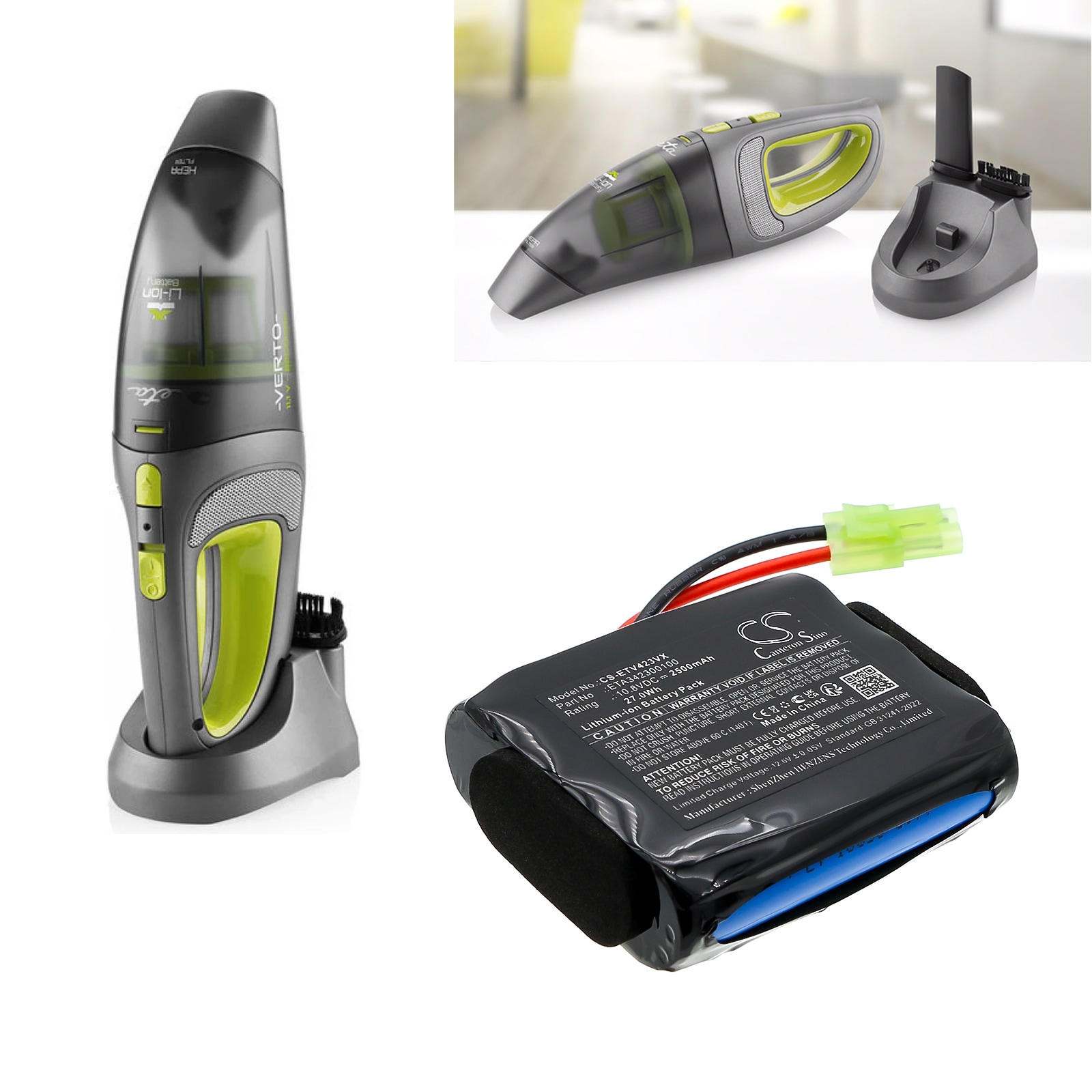 Batteri for vakuum til ETA 3423 Verto II, ETA342390000