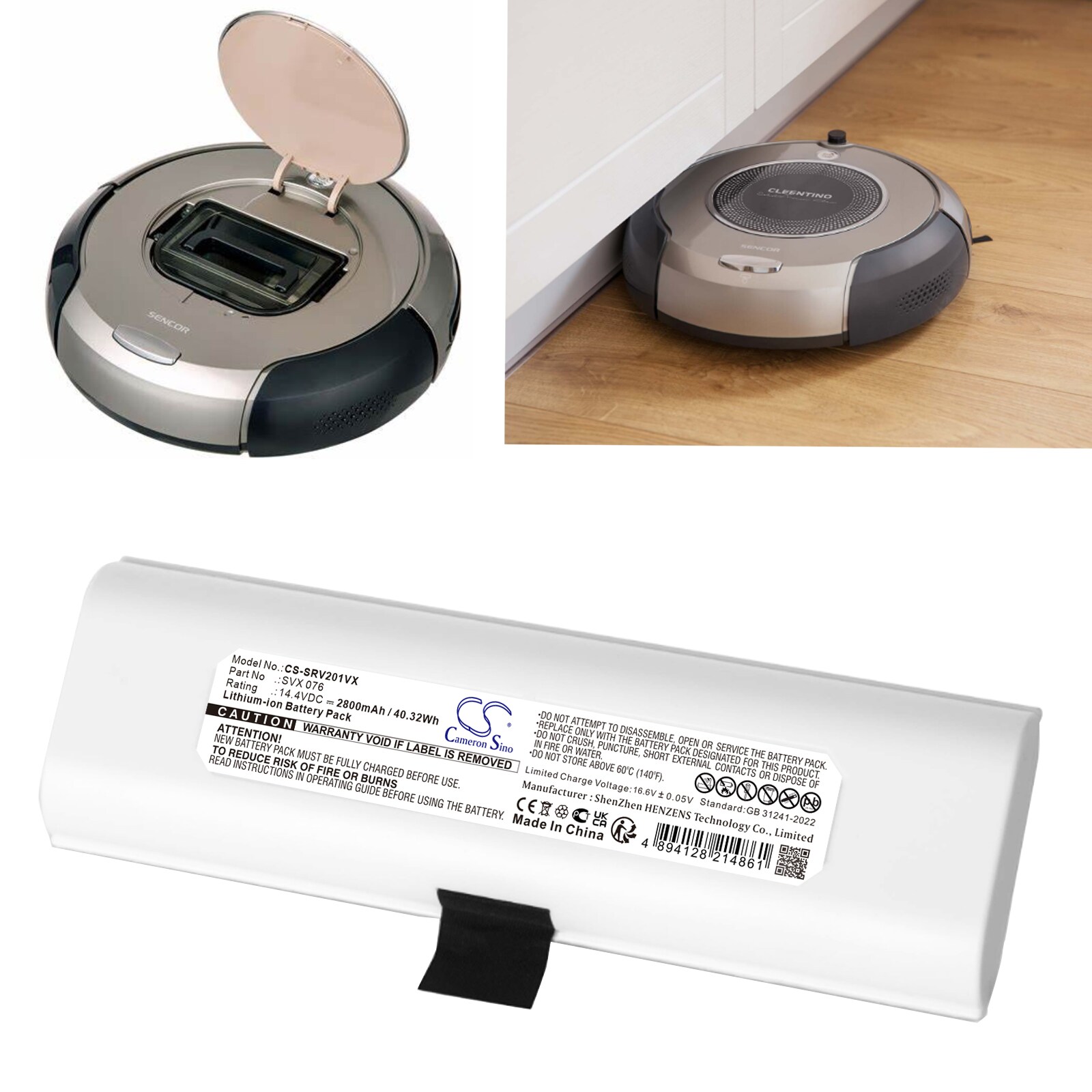 Batteri for vakuum til Sencor SRV 2010TI