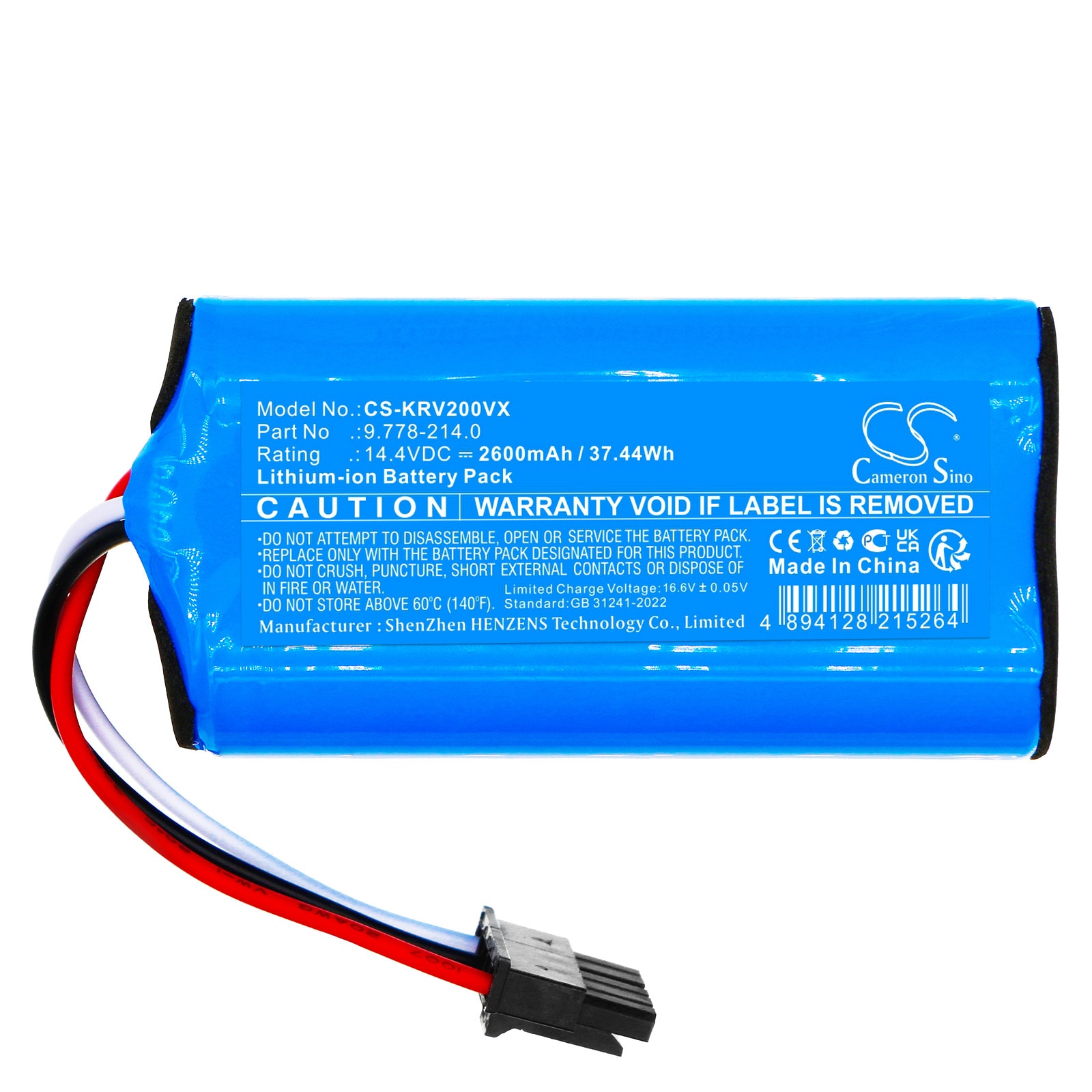 Batteri for vakuum til KARCHER RCV 2, RCV 3