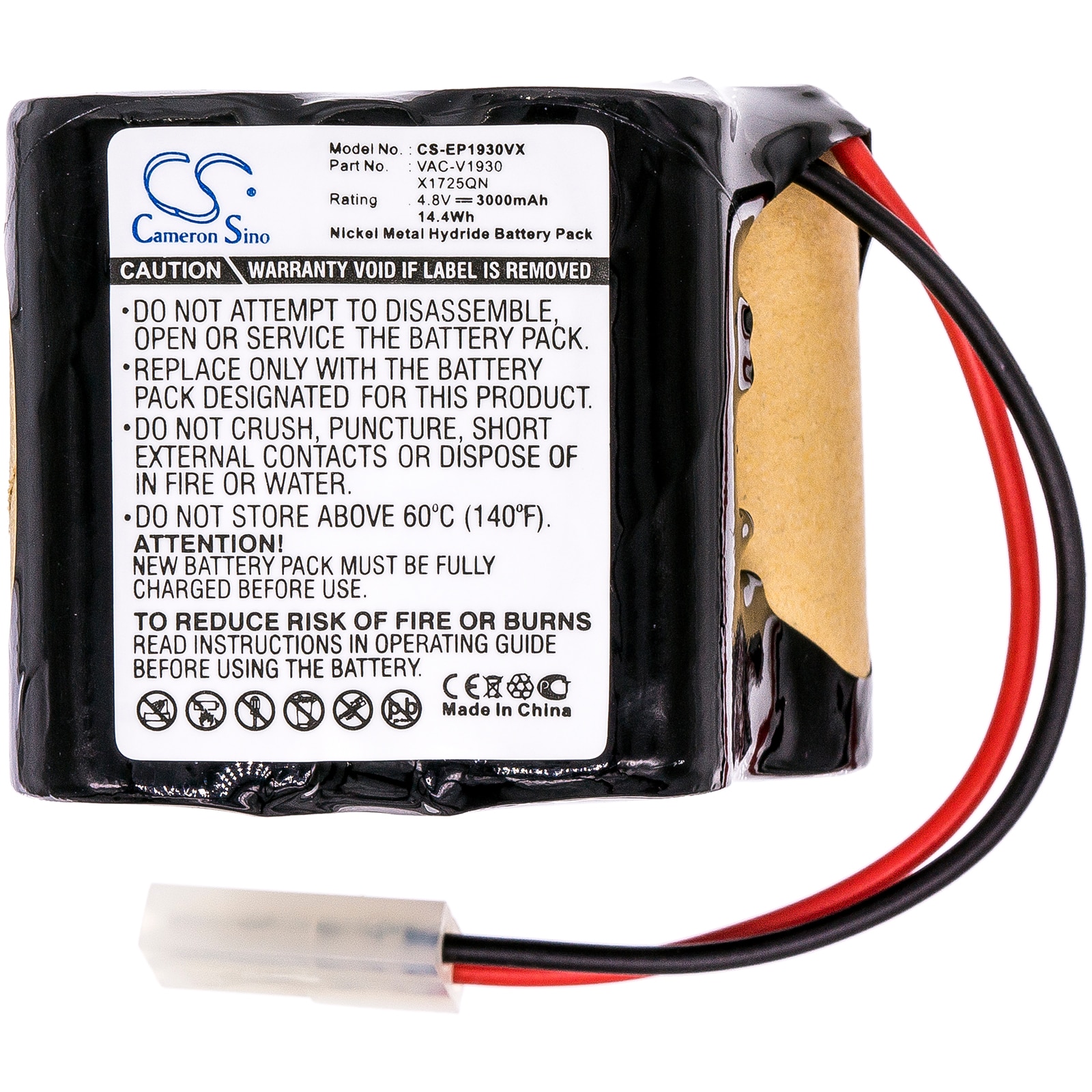 Batteri for støvsuger for Euro Pro Shark V1700Z, Shark V1930, X1725QN