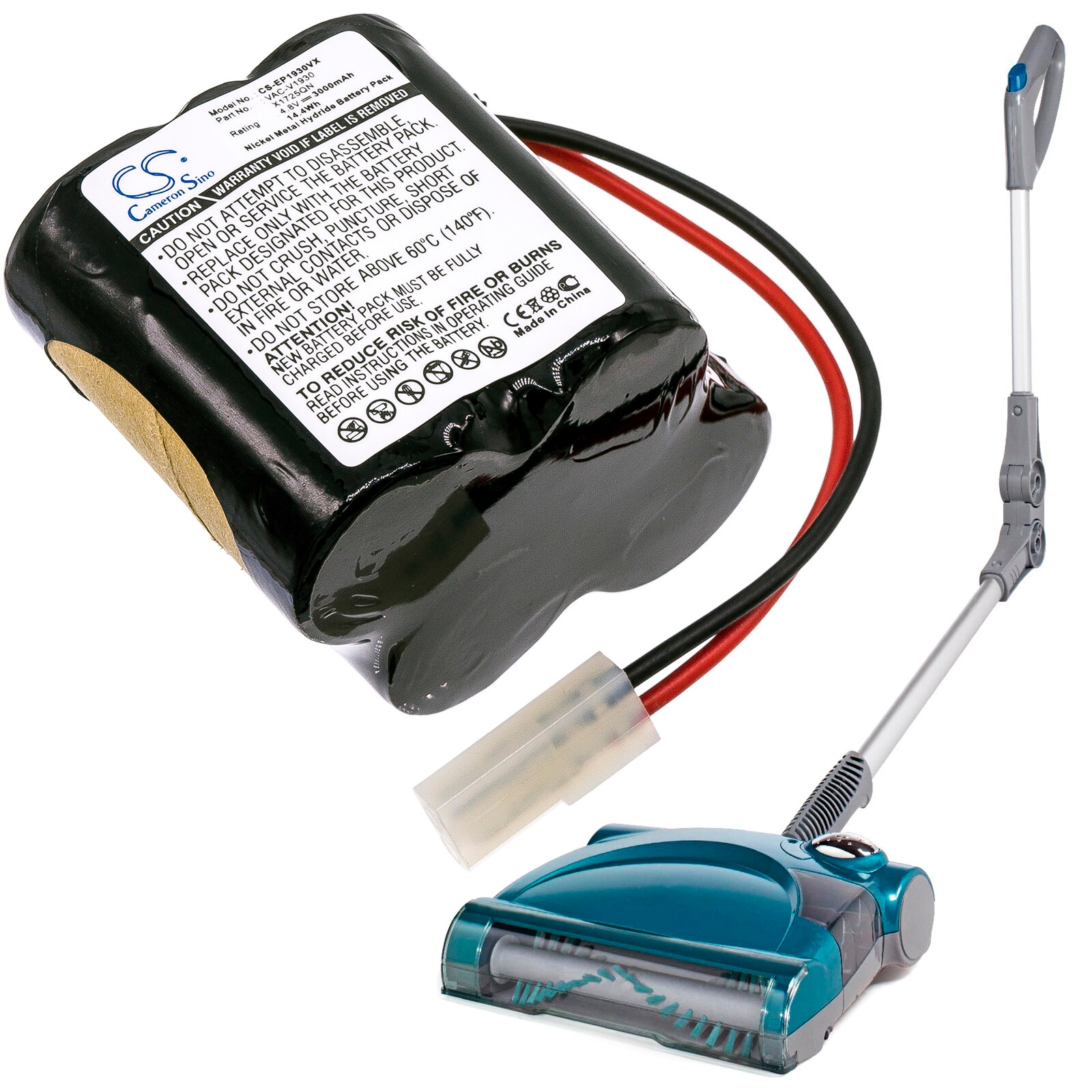Batteri for støvsuger for Euro Pro Shark V1700Z, Shark V1930, X1725QN