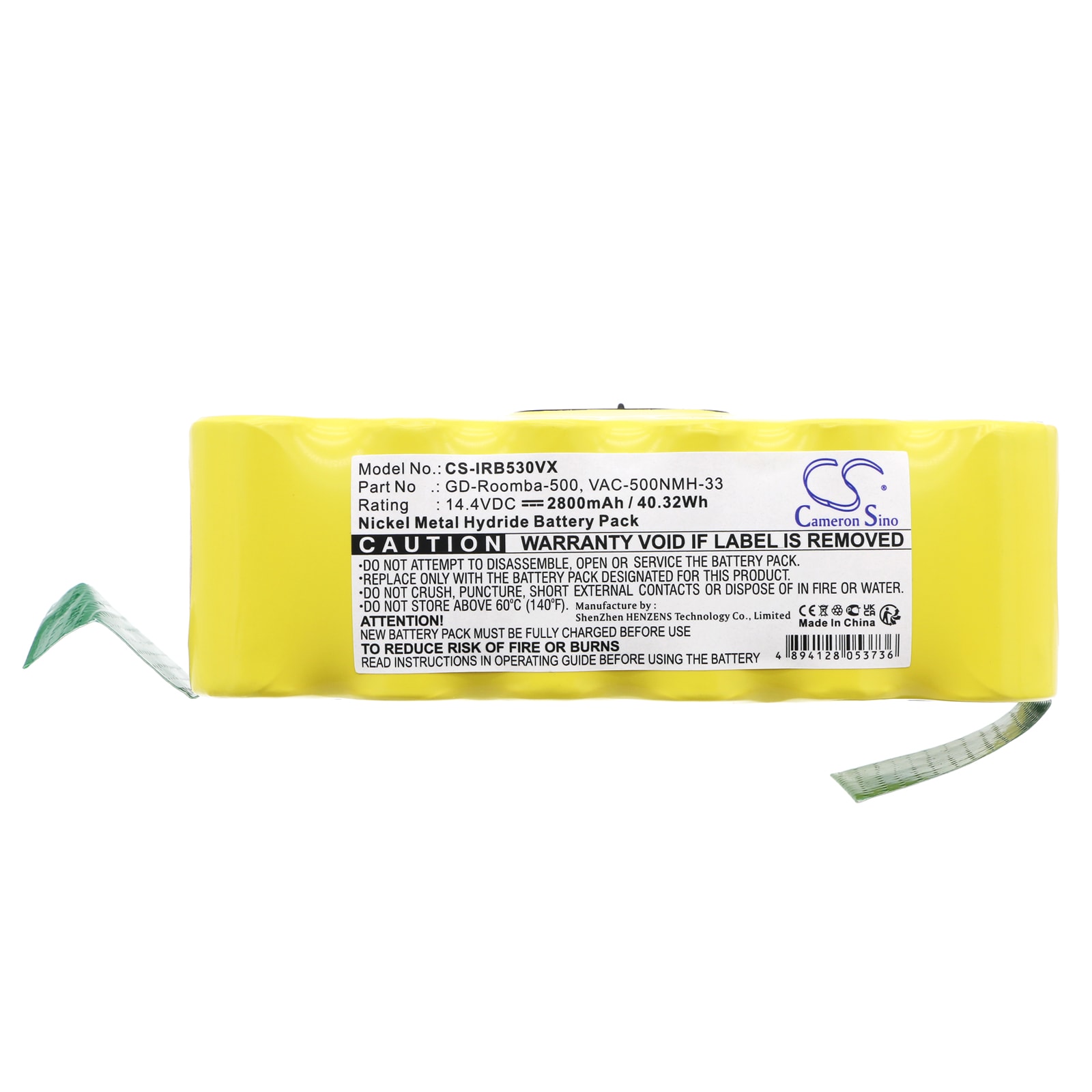 Batteri 137173 for iRobot støvsuger - 2800mah 14,4V